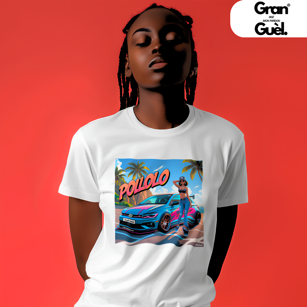 GG - LOTO ADDICT 974 - T-Shirt Unisexe - Imprimé "POLOLO"