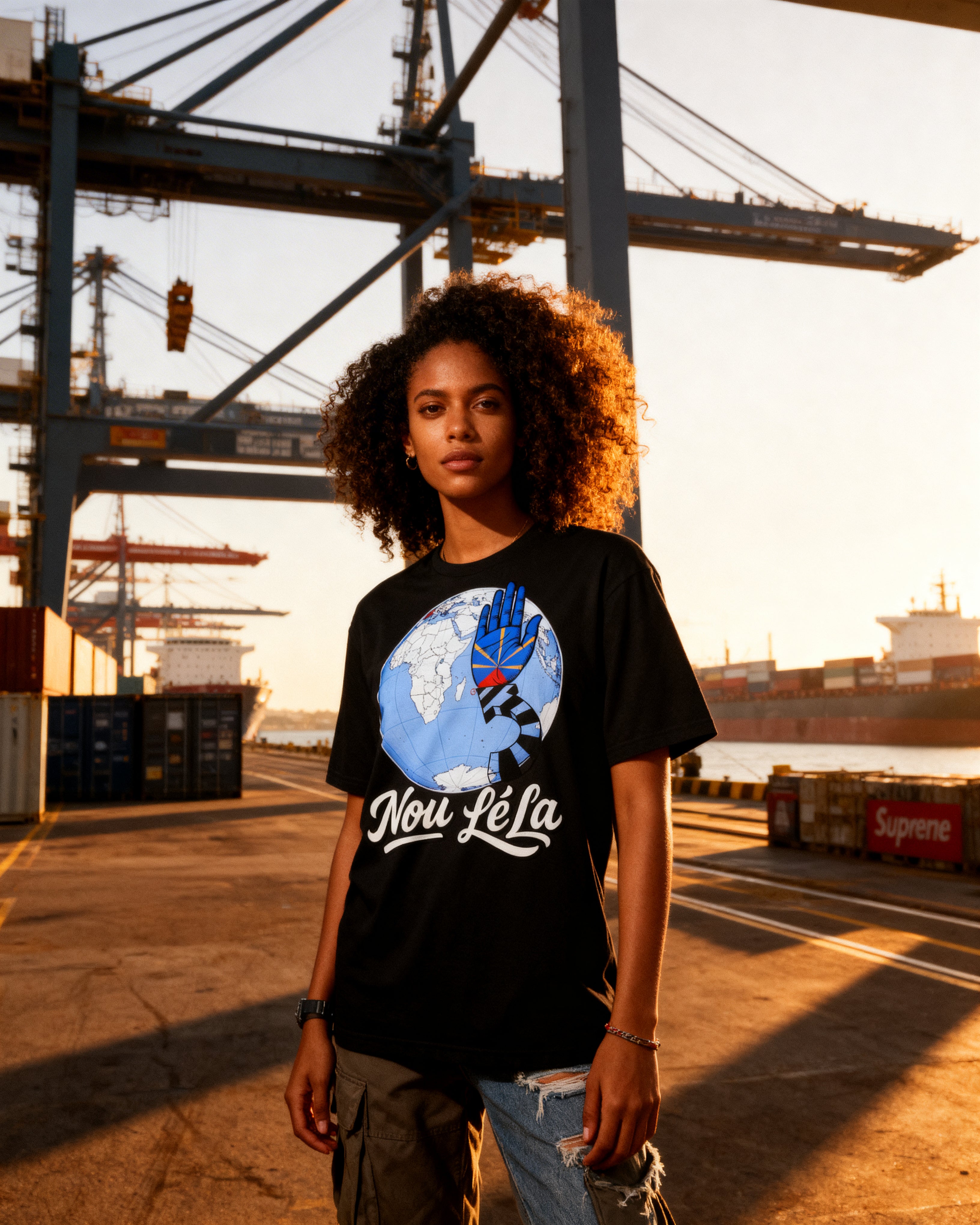 GRAN GUÈL - 100%  La Réunion - T-Shirt unisexe - "NOU LÉ LA"