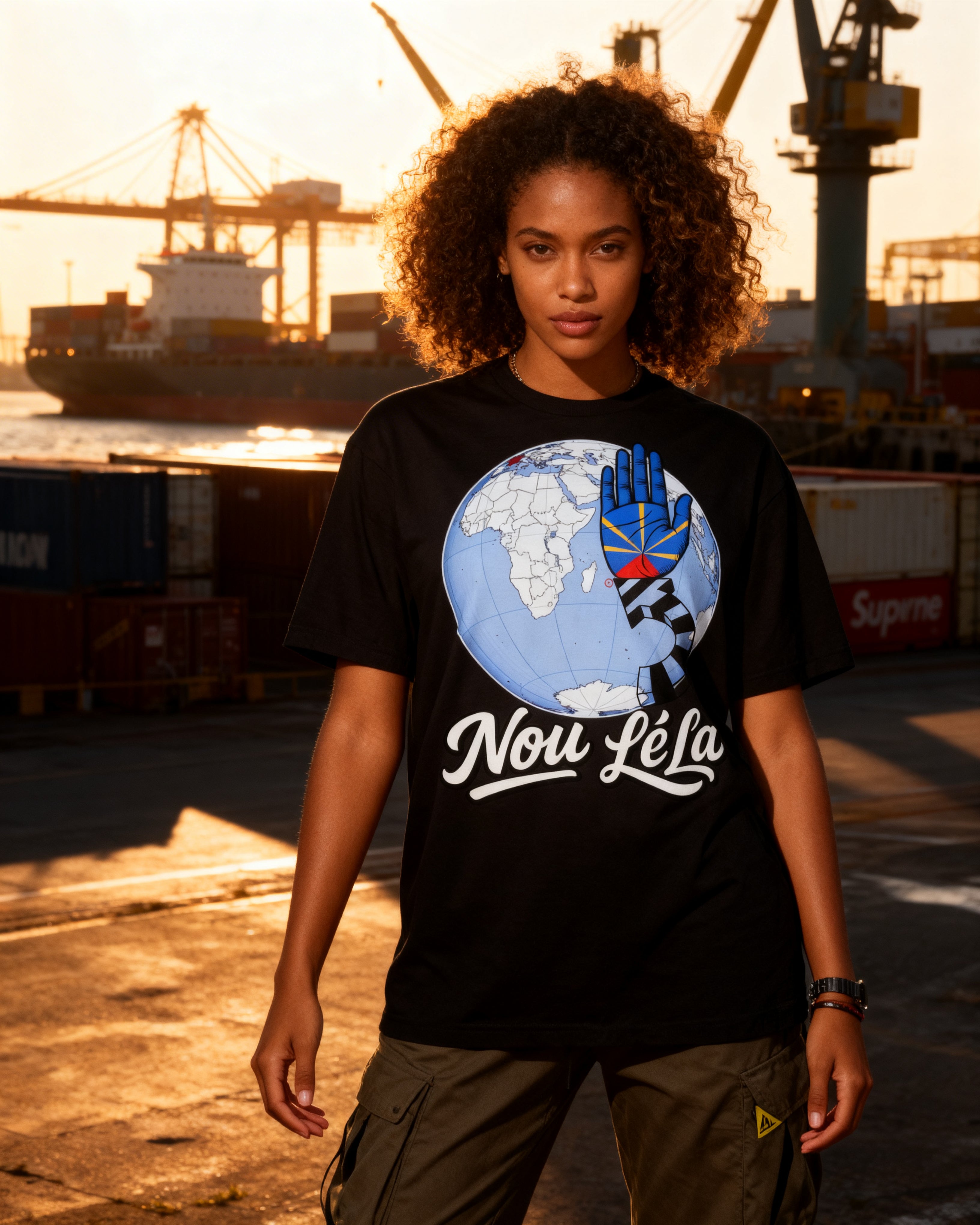 GRAN GUÈL - 100%  La Réunion - T-Shirt unisexe - "NOU LÉ LA"