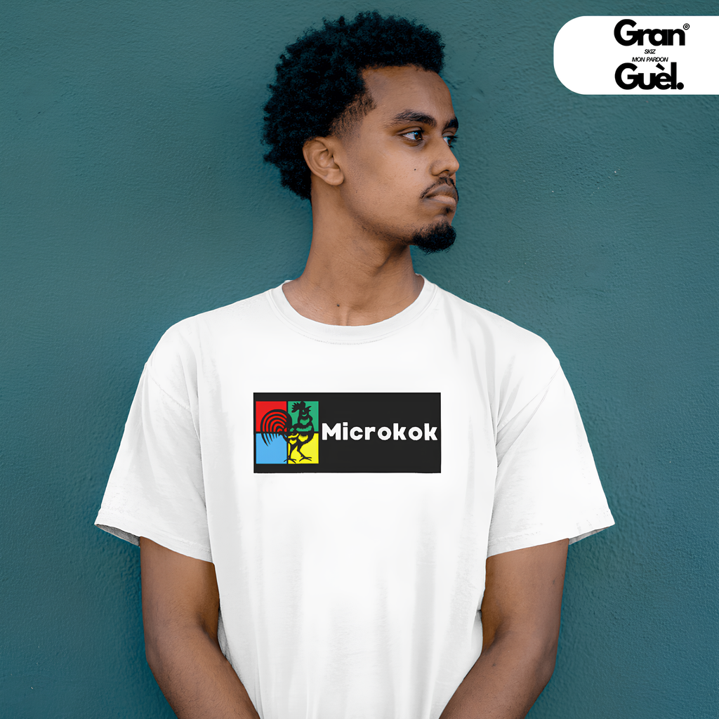 GG - KREOL FUN - T-Shirt unisexe - Imprimé "MICROKOK"