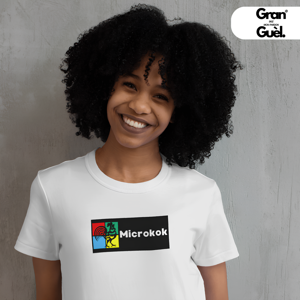 GG - KREOL FUN - T-Shirt unisexe - Imprimé "MICROKOK"