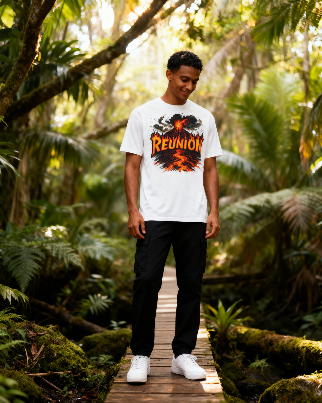 GRAN GUÈL - 100%  La Réunion - T-Shirt unisexe - "RÉUNION (volcan)"