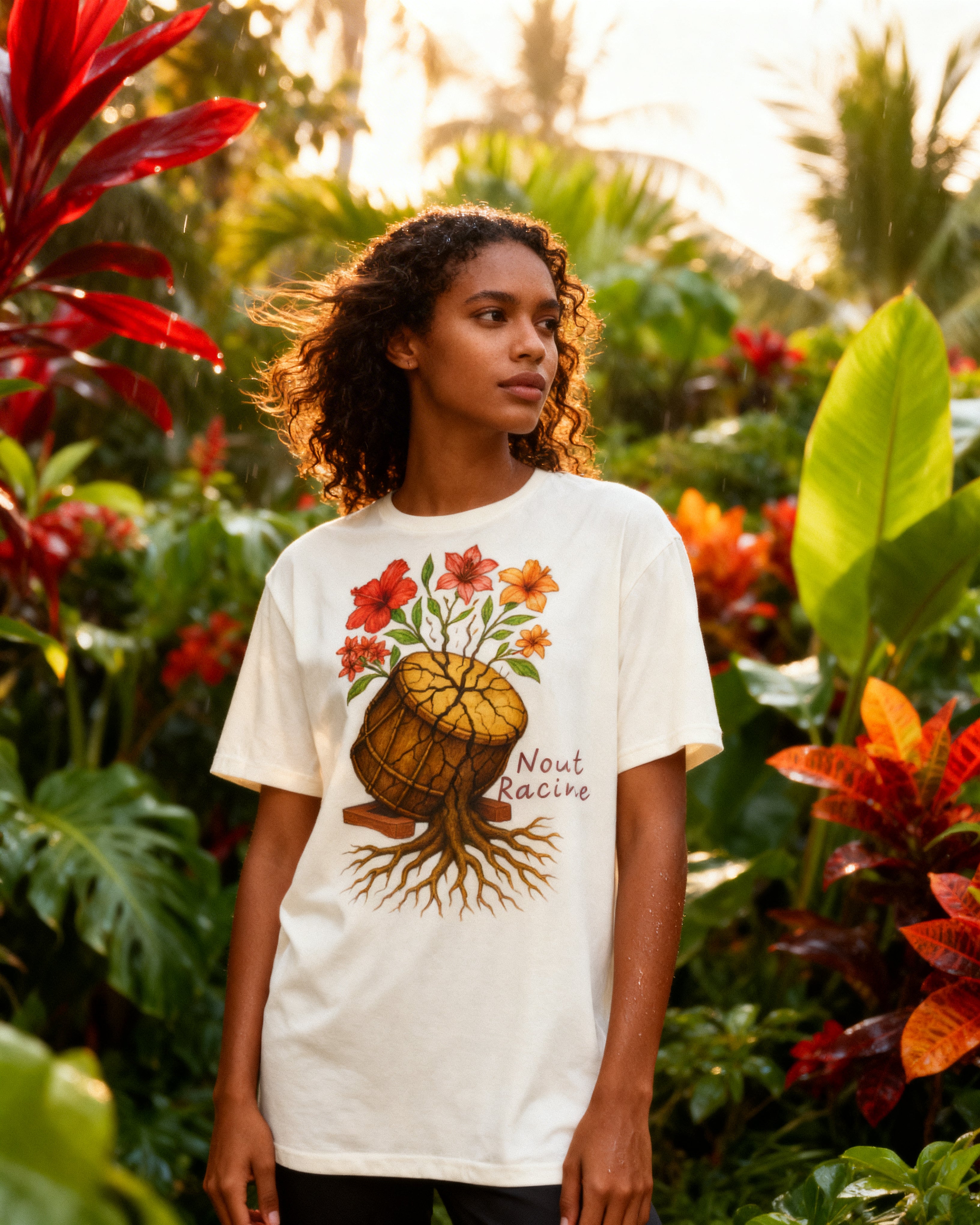 GRAN GUÈL - 100%  La Réunion - T-Shirt unisexe - "NOUT RACINE"