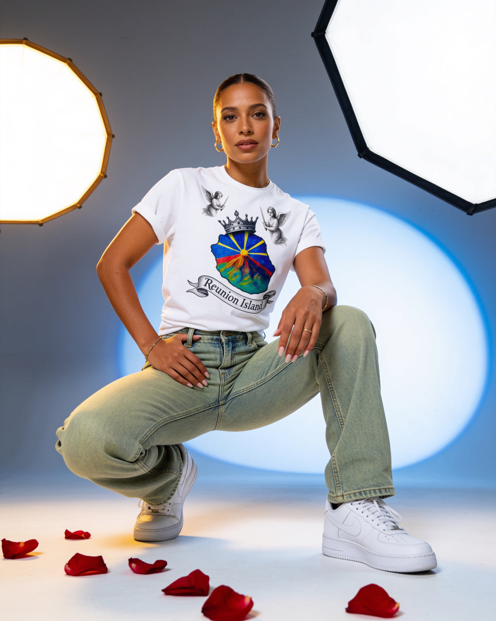 GRAN GUÈL - 100%  La Réunion - T-Shirt unisexe - "ANGE ROYAL"
