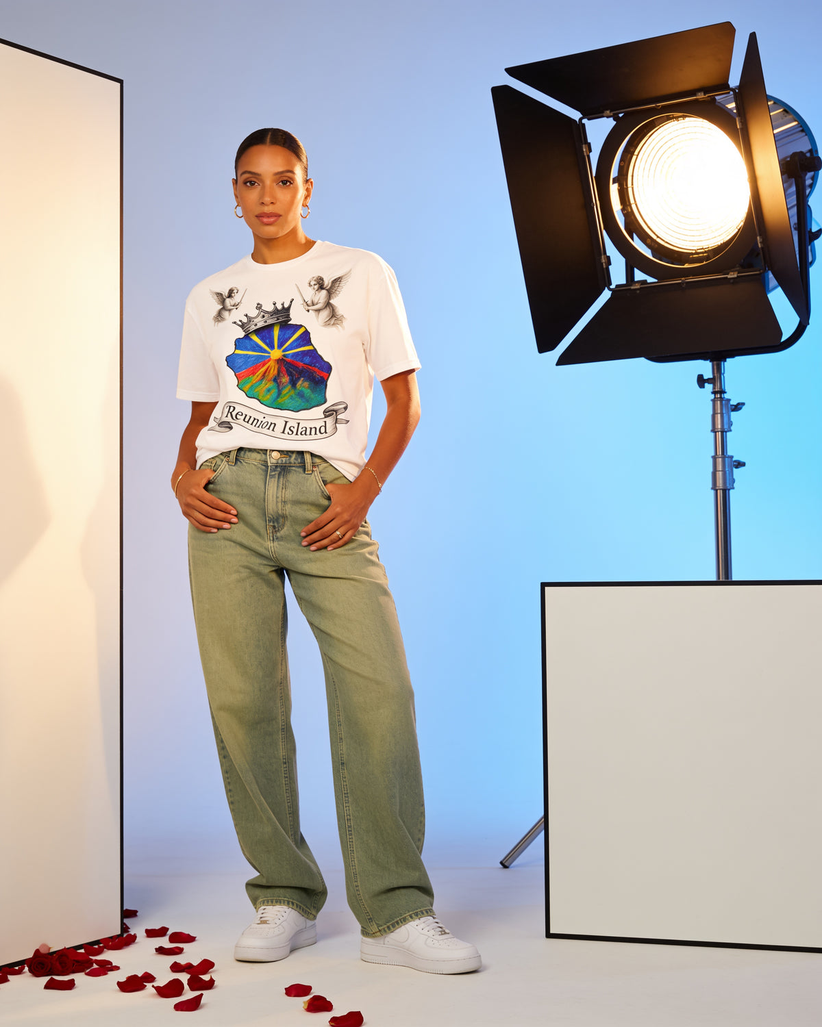GRAN GUÈL - 100%  La Réunion - T-Shirt unisexe - "ANGE ROYAL"