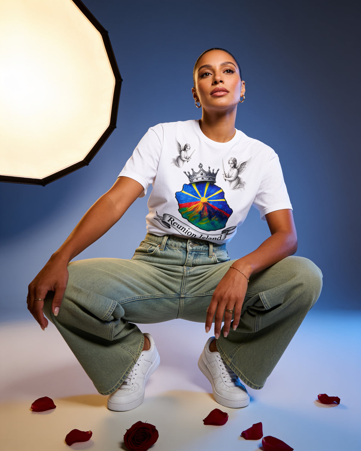GRAN GUÈL - 100%  La Réunion - T-Shirt unisexe - "ANGE ROYAL"