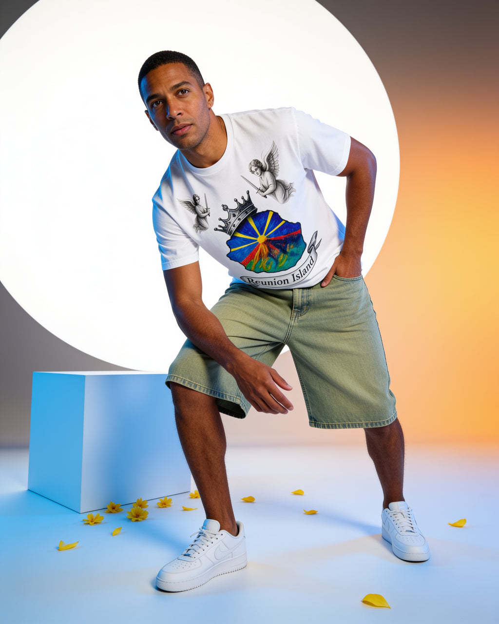 GRAN GUÈL - 100%  La Réunion - T-Shirt unisexe - "ANGE ROYAL"