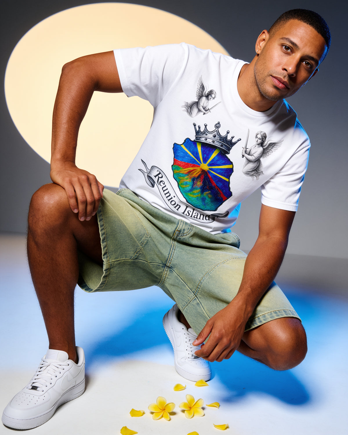 GRAN GUÈL - 100%  La Réunion - T-Shirt unisexe - "ANGE ROYAL"