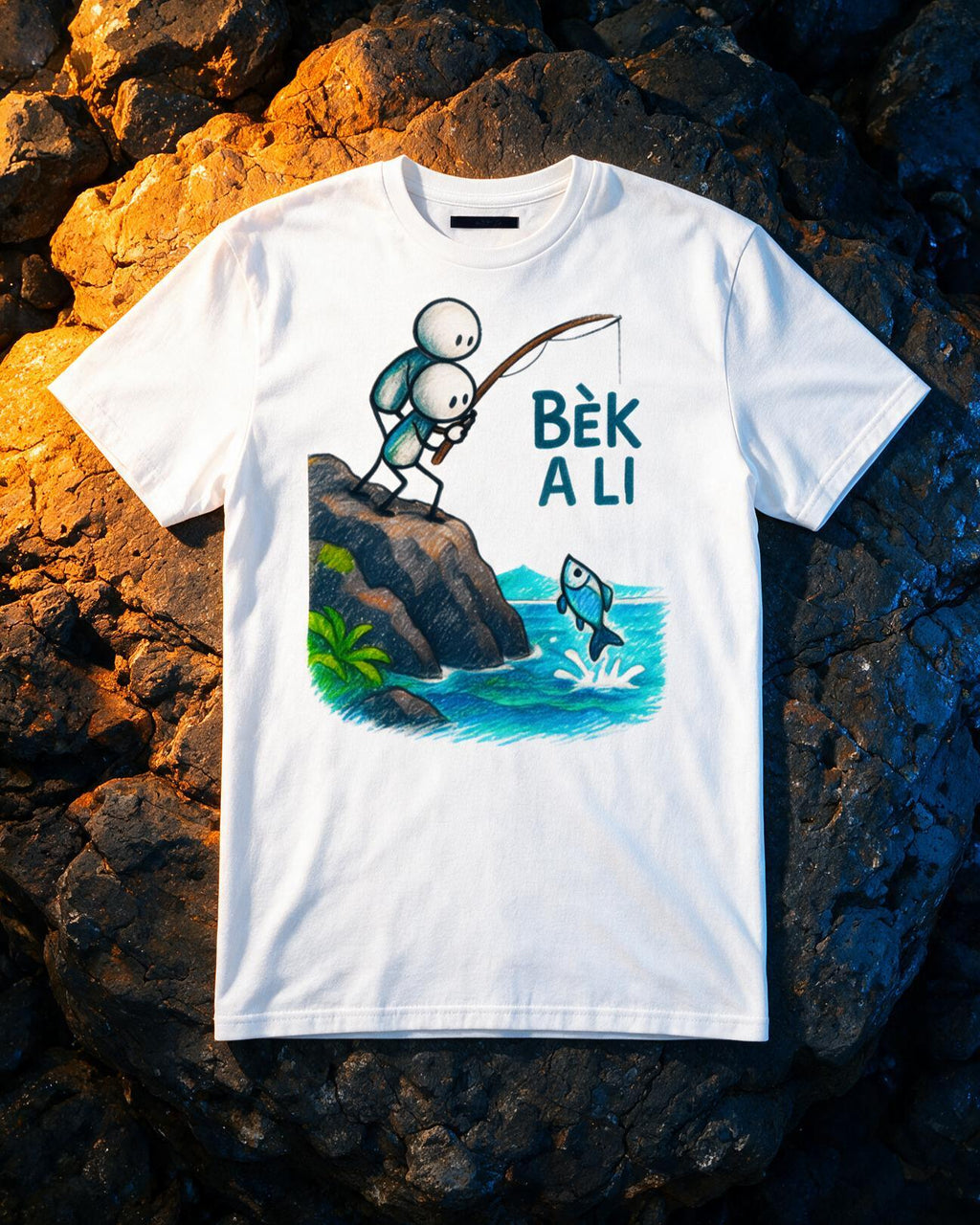 GRAN GUÈL - 100%  La Réunion - T-Shirt unisexe - "BÈK A LI (2)"