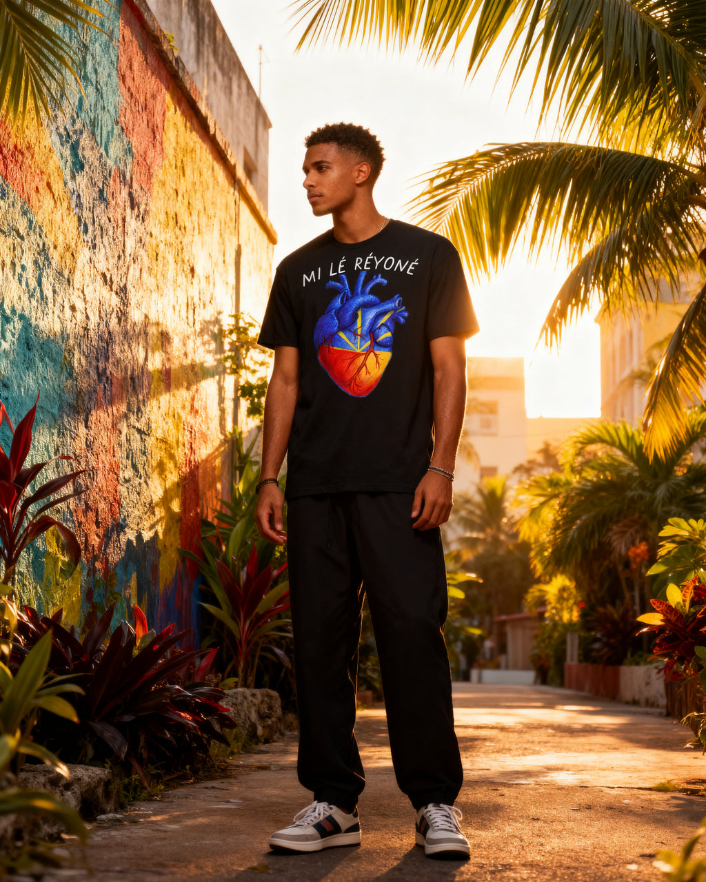 GRAN GUÈL - 100%  La Réunion - T-Shirt unisexe - "MI LÉ RÉYONÉ"