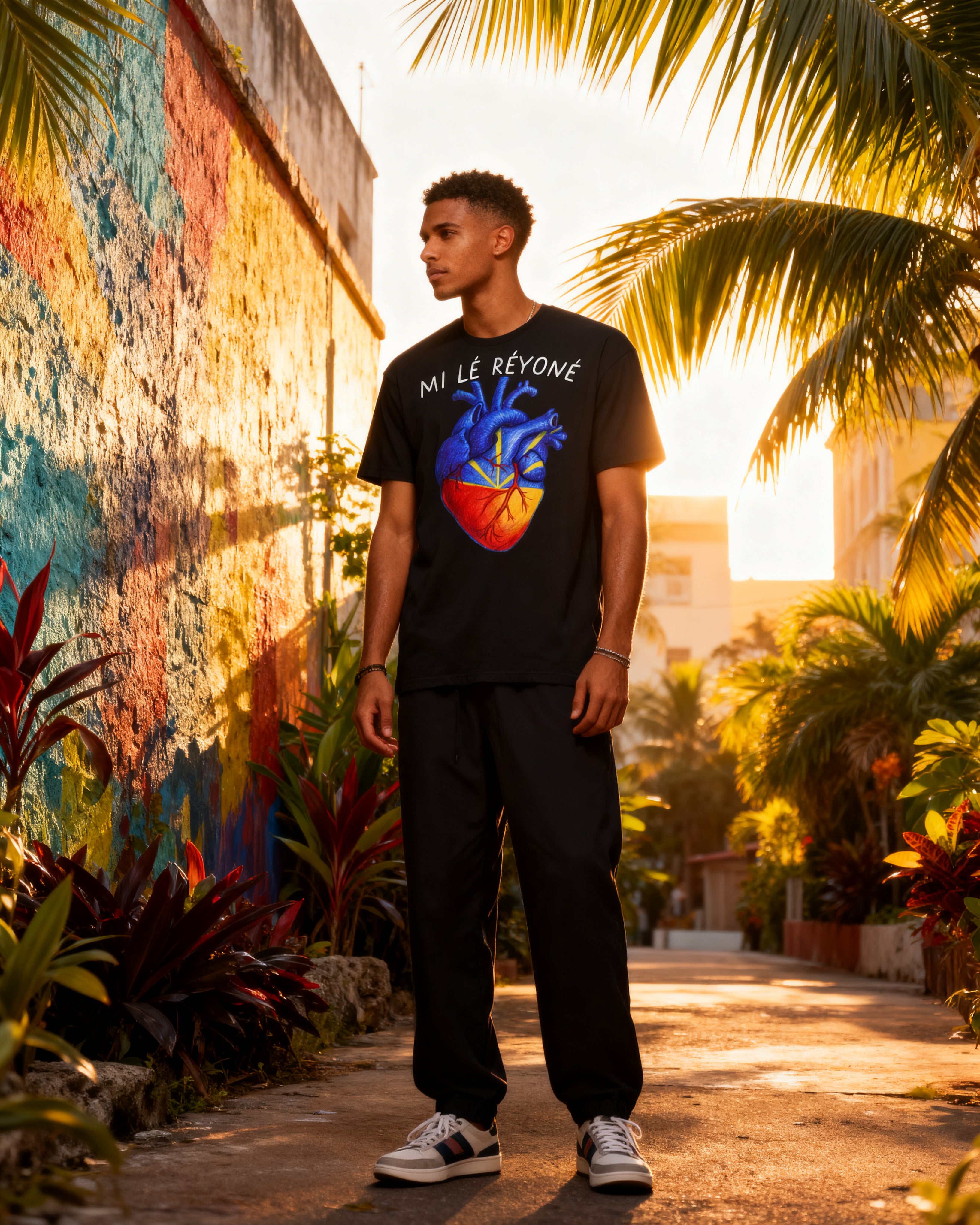 GRAN GUÈL - 100%  La Réunion - T-Shirt unisexe - "MI LÉ RÉYONÉ"