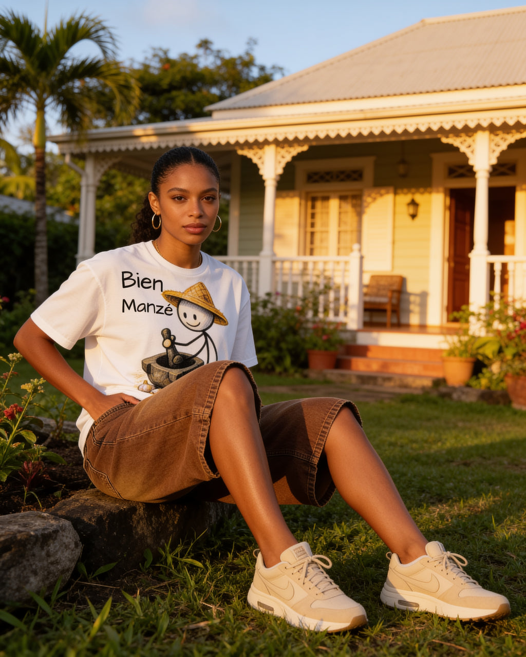 GRAN GUÈL - 100%  La Réunion - T-Shirt unisexe - "BIEN MANZÉ (2)"