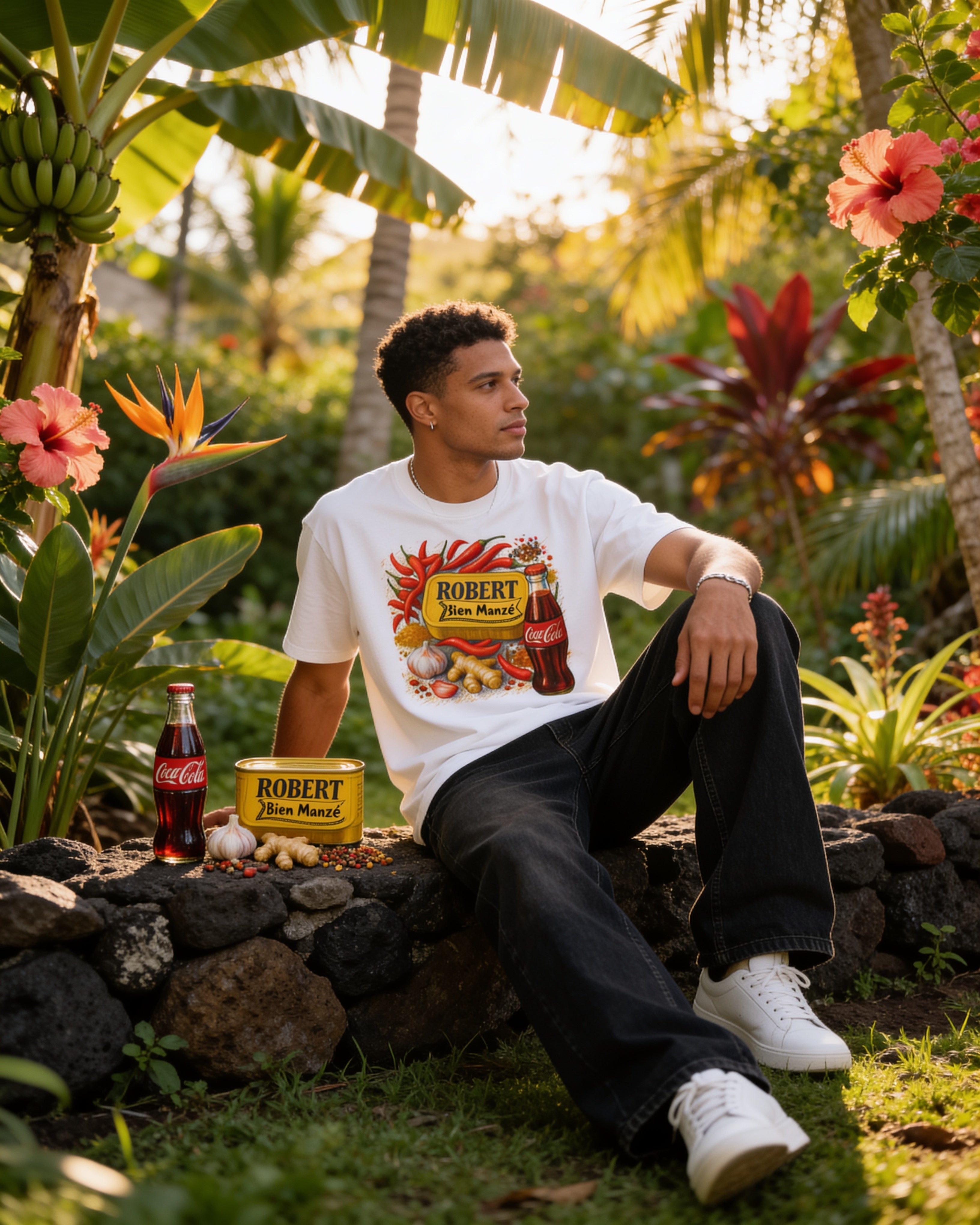 GRAN GUÈL - 100%  La Réunion - T-Shirt unisexe - "BIEN MANZÉ"