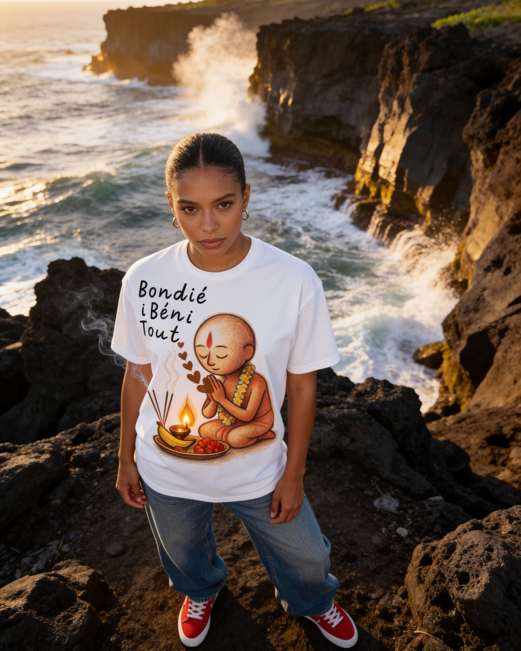GRAN GUÈL - 100%  La Réunion - T-Shirt unisexe - "BONDIÉ I BÉNI TOUT"