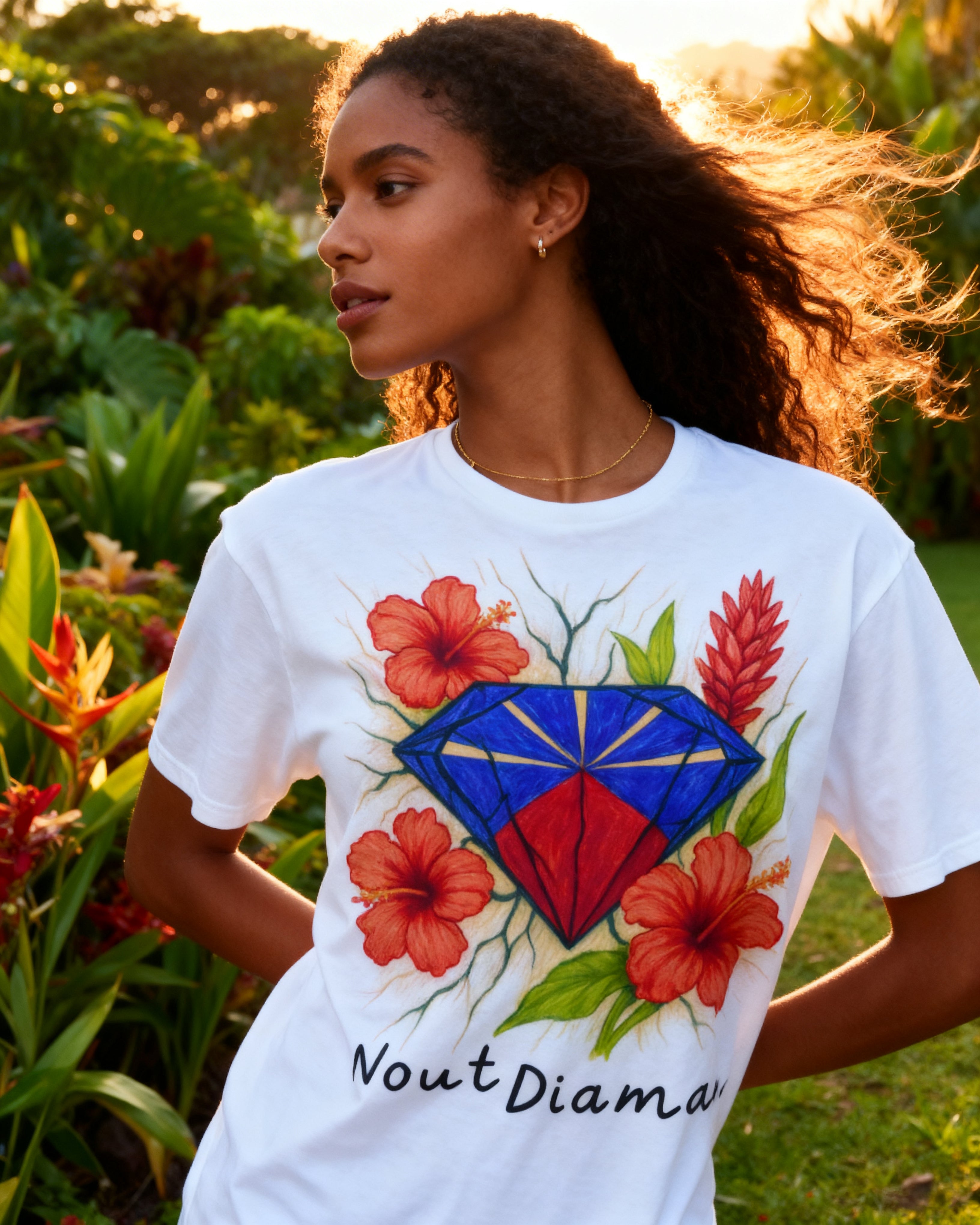 GRAN GUÈL - 100%  La Réunion - T-Shirt unisexe - "NOUT DIAMAN"