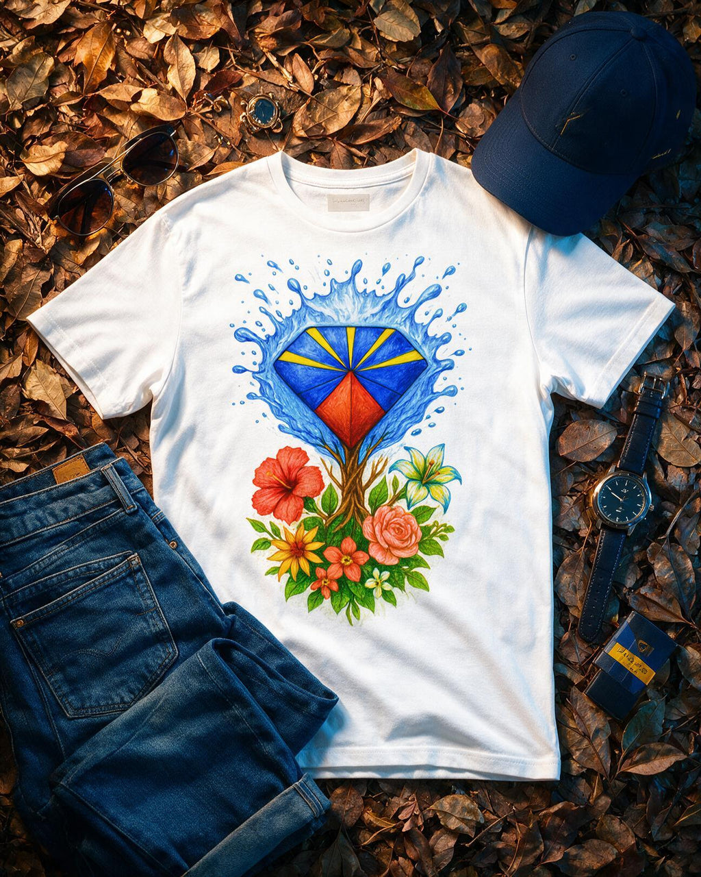 GRAN GUÈL - 100%  La Réunion - T-Shirt unisexe - "DIAMAN PÉY"