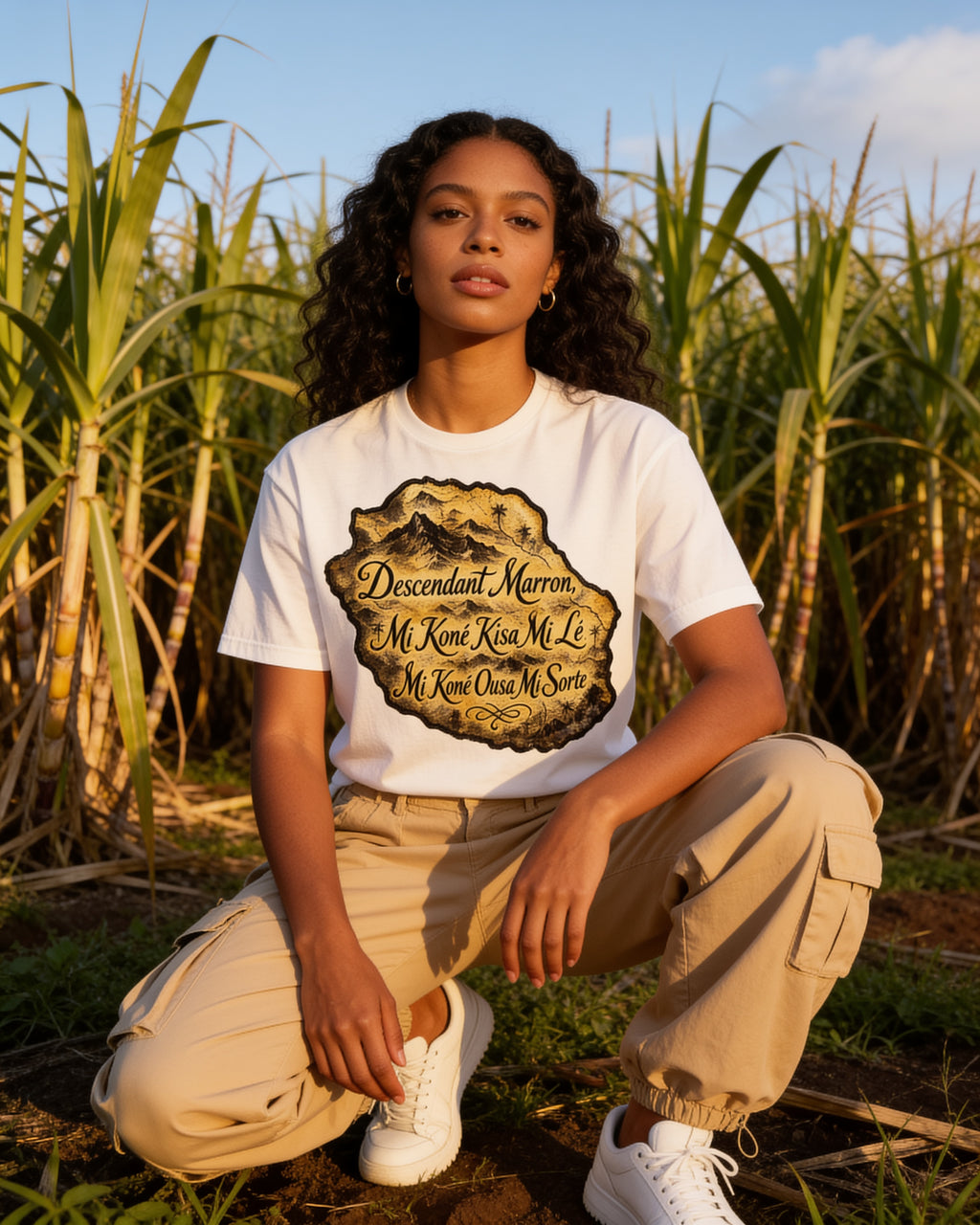 GRAN GUÈL - 100%  La Réunion - T-Shirt unisexe - "DESCENDANT MARRON"