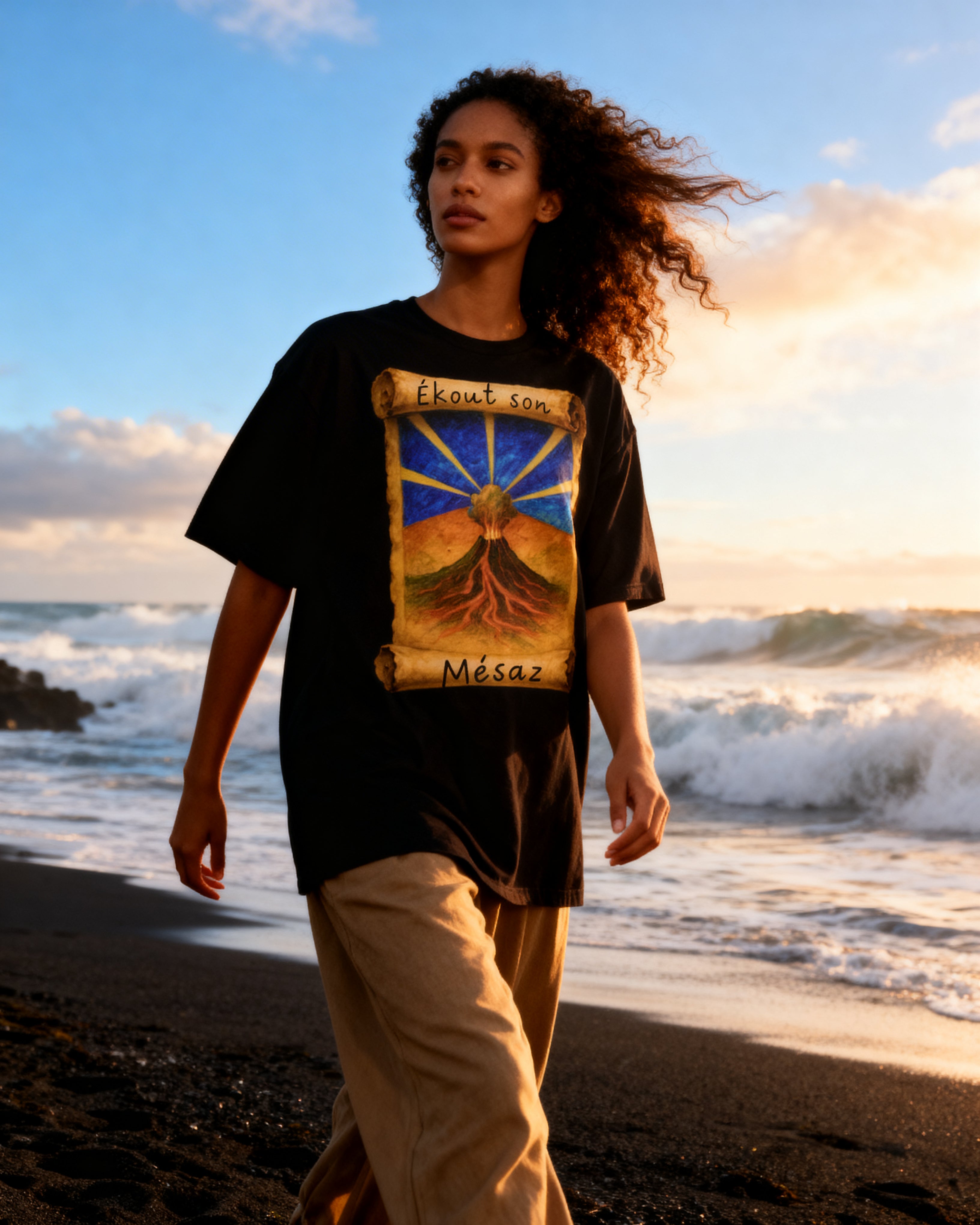 GRAN GUÈL - 100%  La Réunion - T-Shirt unisexe - "ÉKOUT SON MÉSAZ"