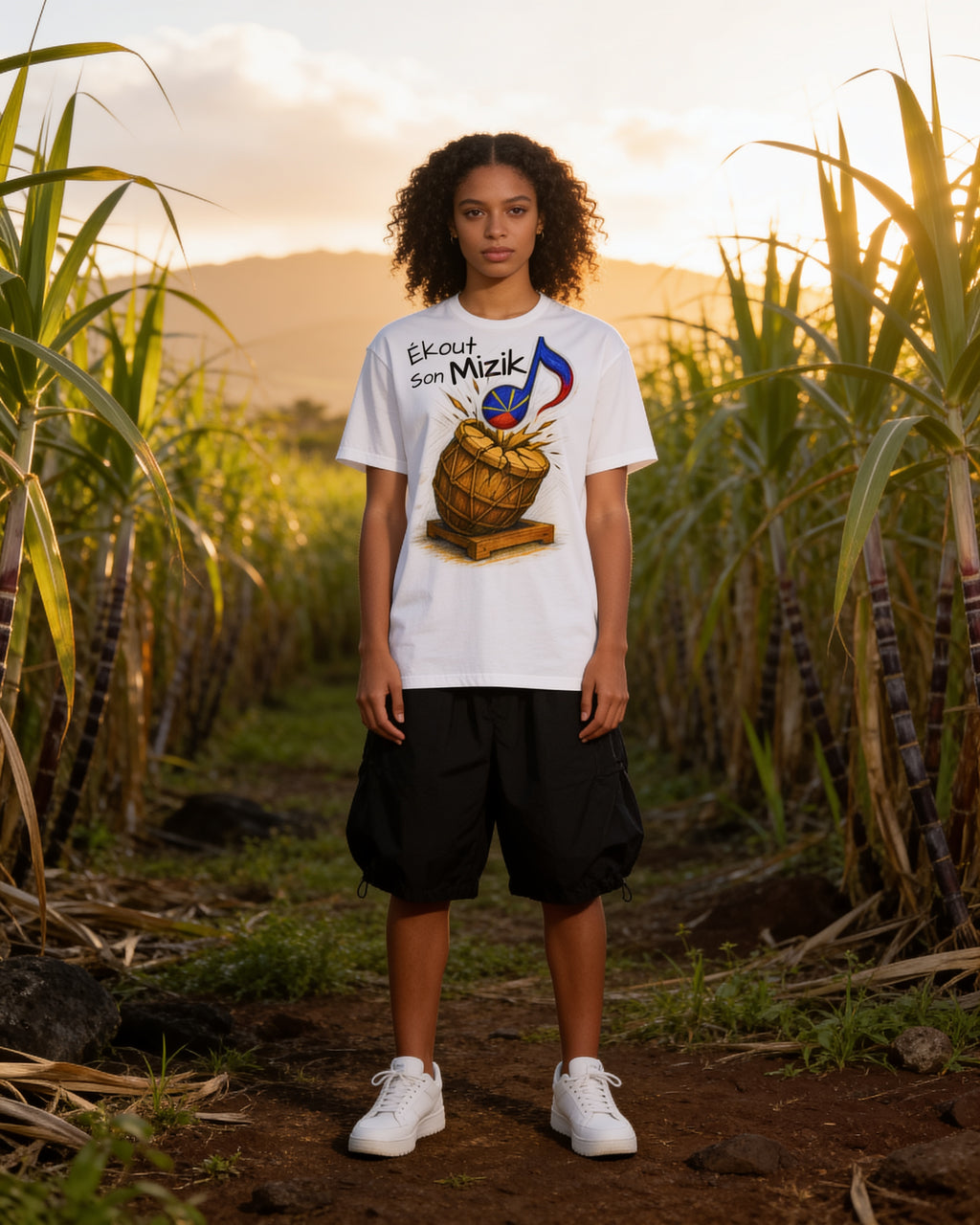 GRAN GUÈL - 100%  La Réunion - T-Shirt unisexe - "ÉKOUT SON MIZIK"