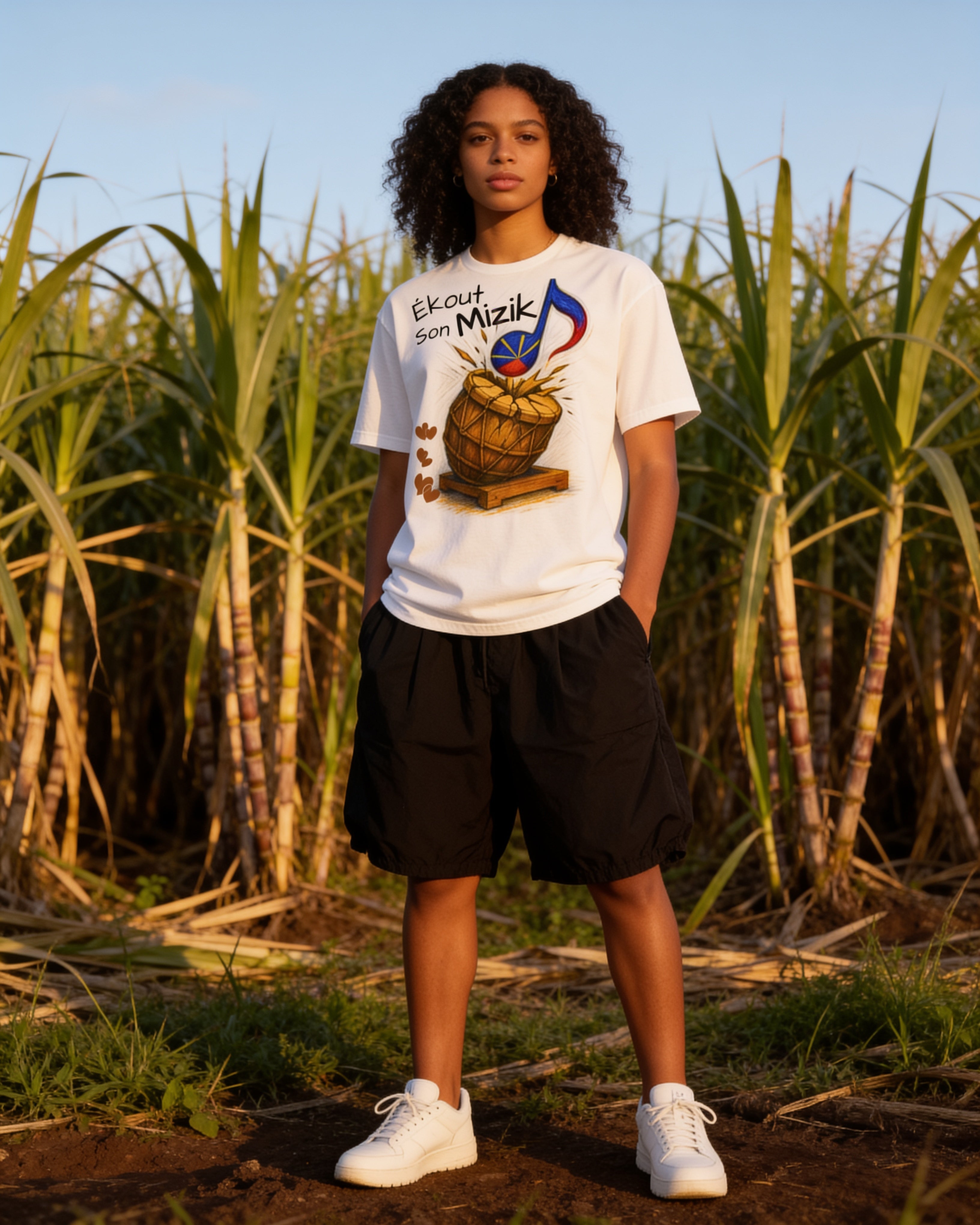 GRAN GUÈL - 100%  La Réunion - T-Shirt unisexe - "ÉKOUT SON MIZIK"