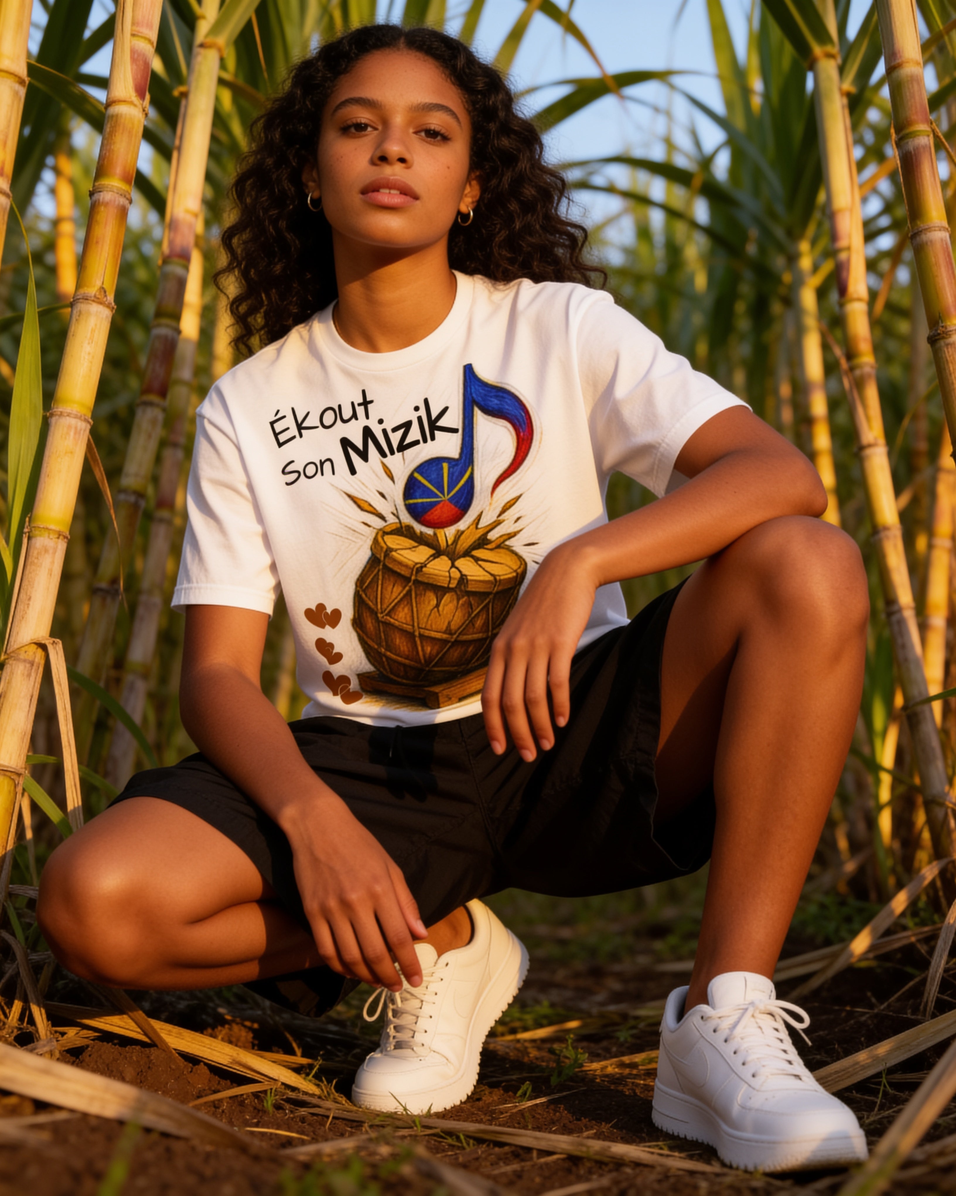 GRAN GUÈL - 100%  La Réunion - T-Shirt unisexe - "ÉKOUT SON MIZIK"