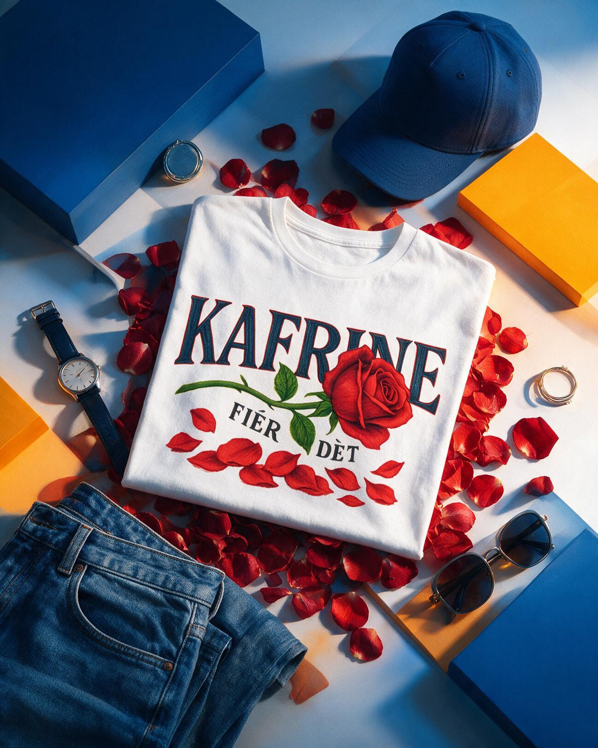 GRAN GUÈL - 100%  La Réunion - T-Shirt unisexe - "FIÈR DÈT KAFRINE"