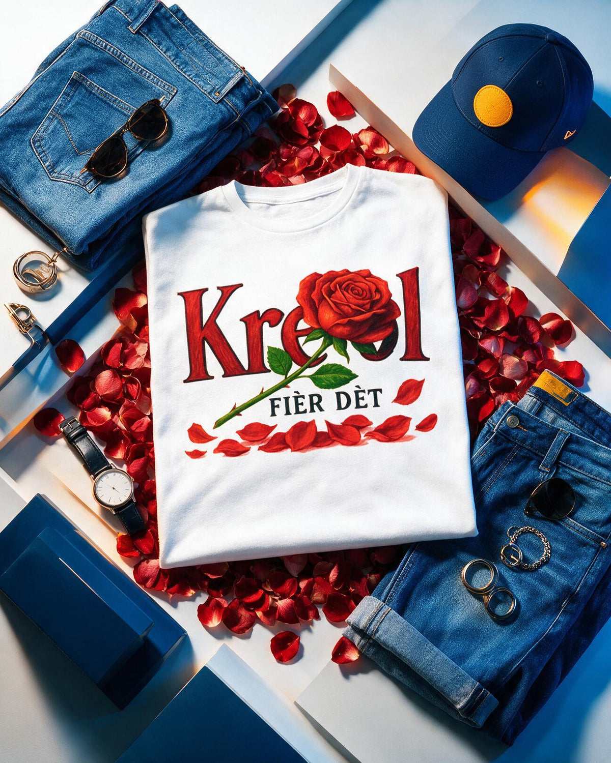 GRAN GUÈL - 100%  La Réunion - T-Shirt unisexe - "FIÈR DÈT KRÉOL"