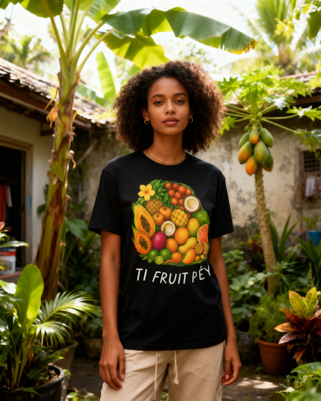GRAN GUÈL - 100%  La Réunion - T-Shirt unisexe - "TI FRUIT PÉY"