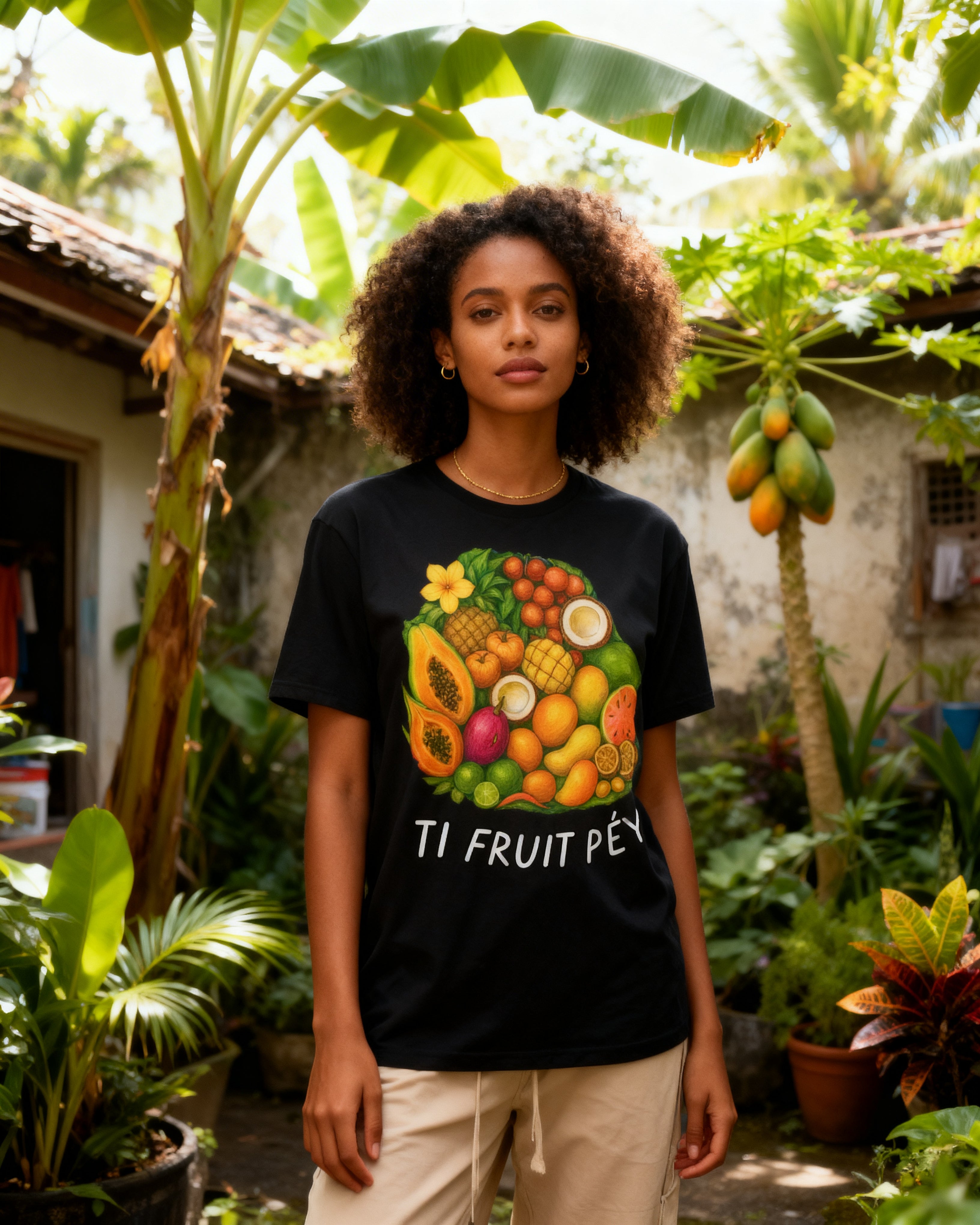 GRAN GUÈL - 100%  La Réunion - T-Shirt unisexe - "TI FRUIT PÉY"