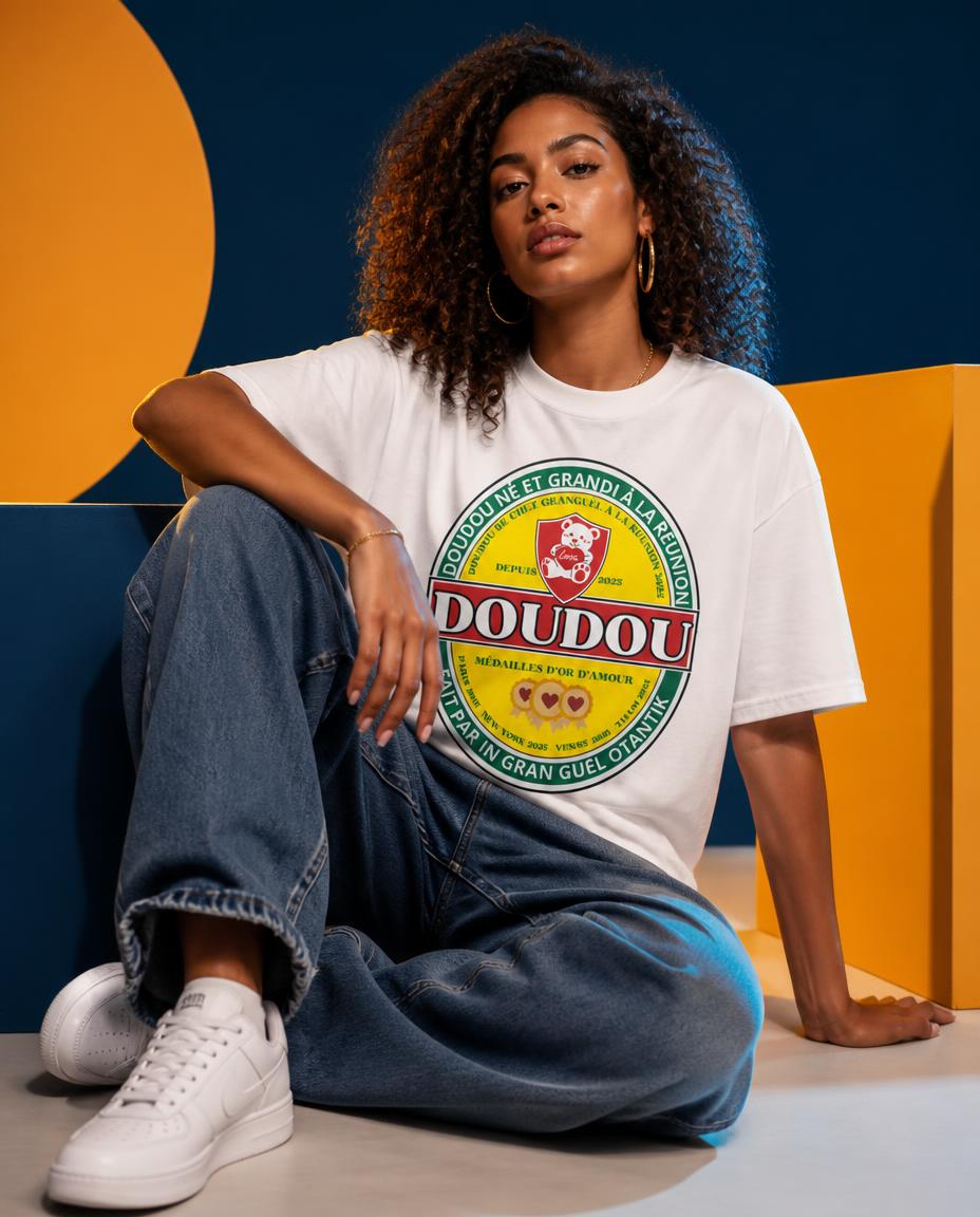 GG - KRÉOL OTOP - T-Shirt Unisexe - Imprimé "DOUDOU"