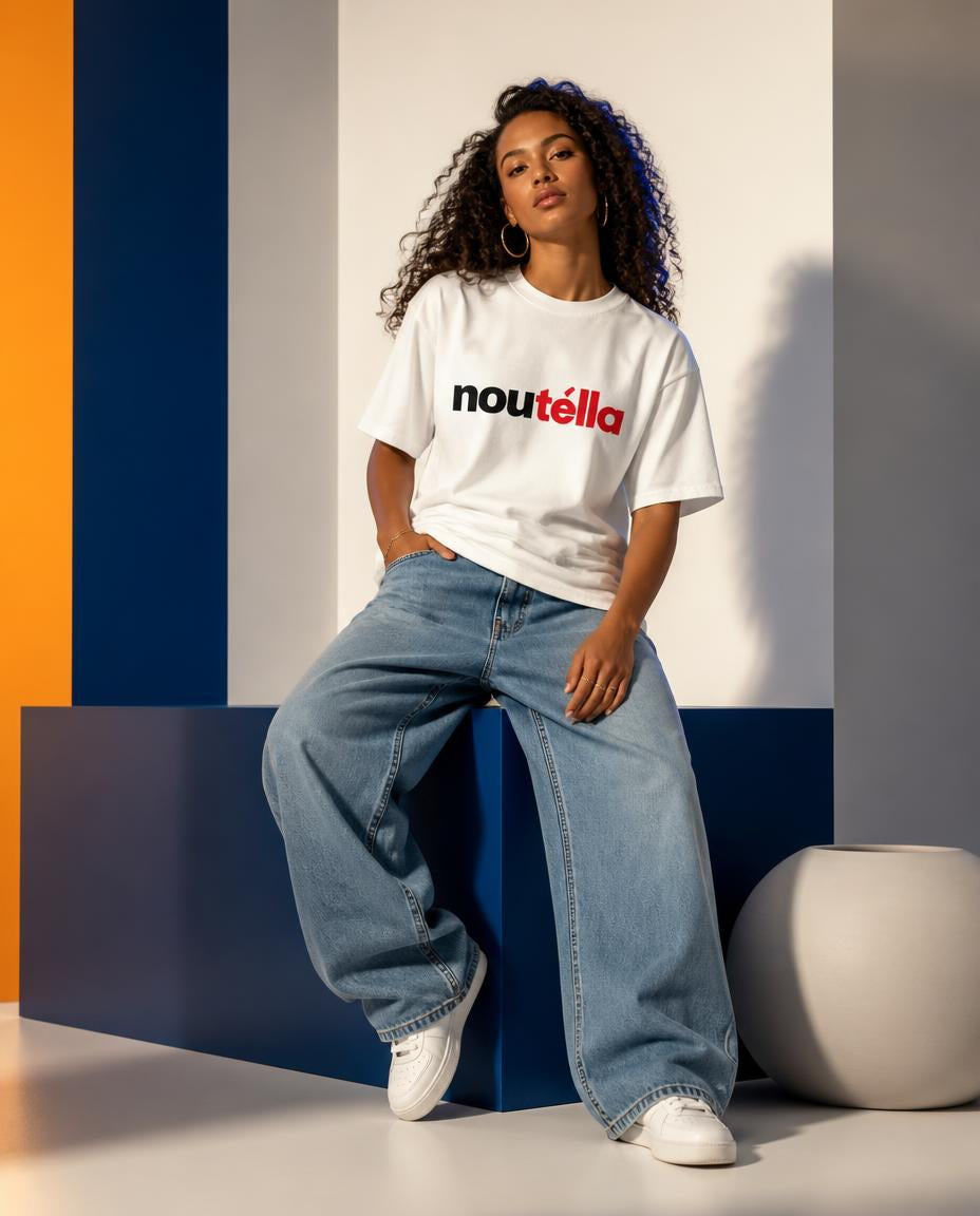 GG - KRÉOL OTOP - T-Shirt unisexe - Imprimé "NOUTÉLLA"