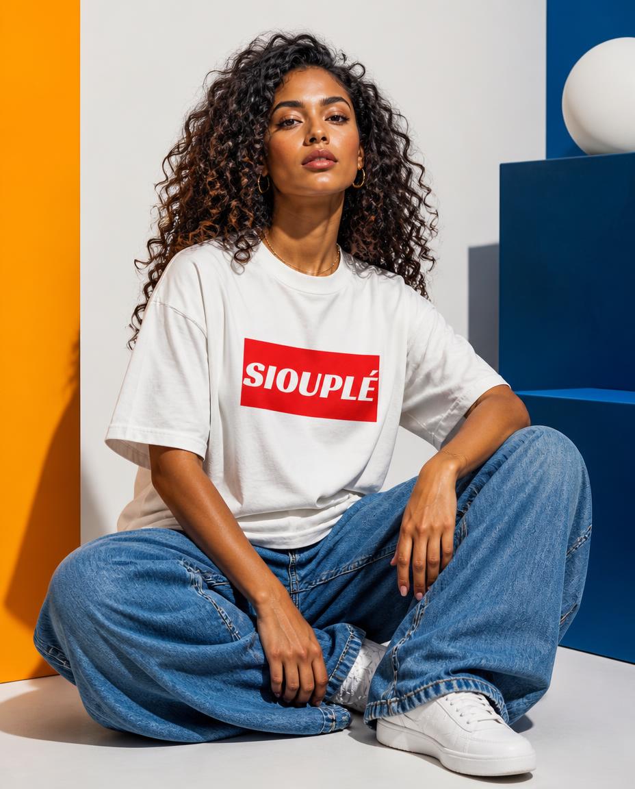 GG - KRÉOL ICONIK - T-Shirt Unisexe - Imprimé "SIOUPLÉ"