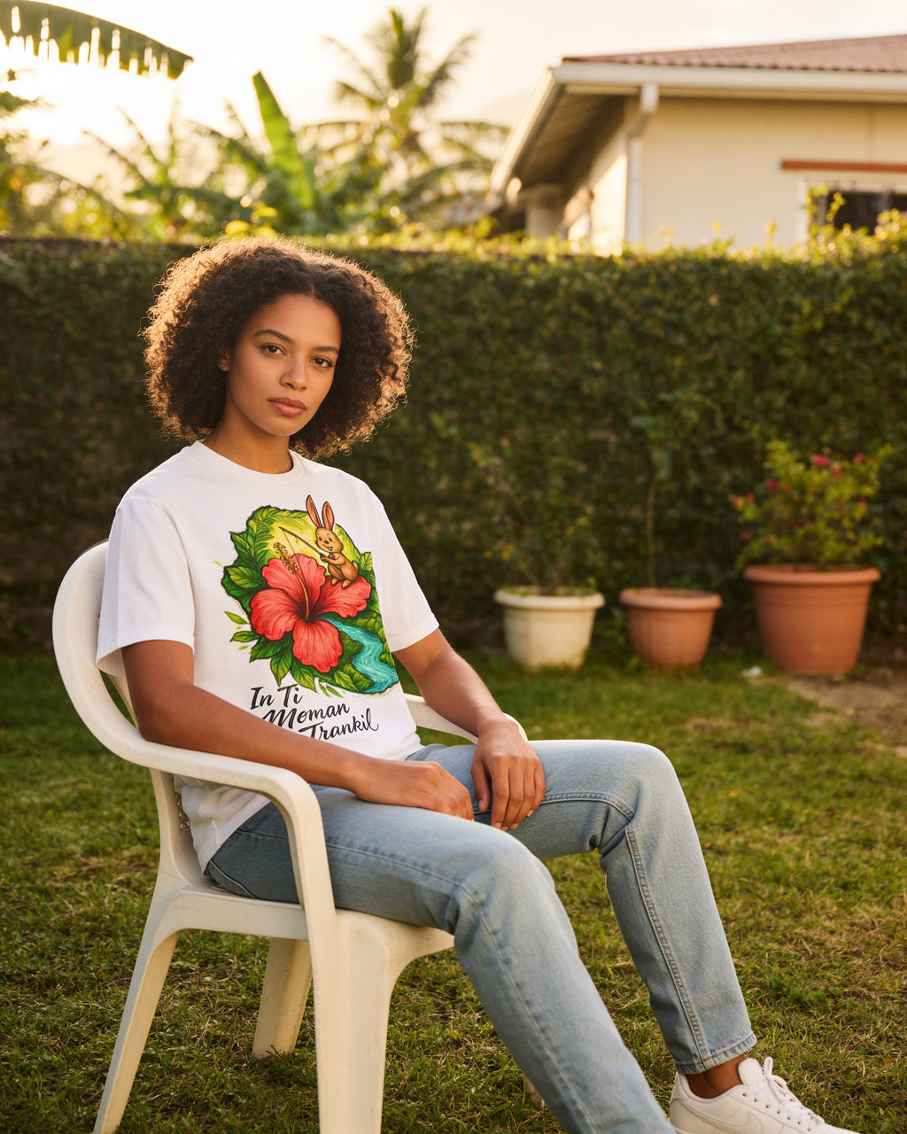 GRAN GUÈL - 100%  La Réunion - T-Shirt unisexe - "IN TI MOMAN TRANKIL"