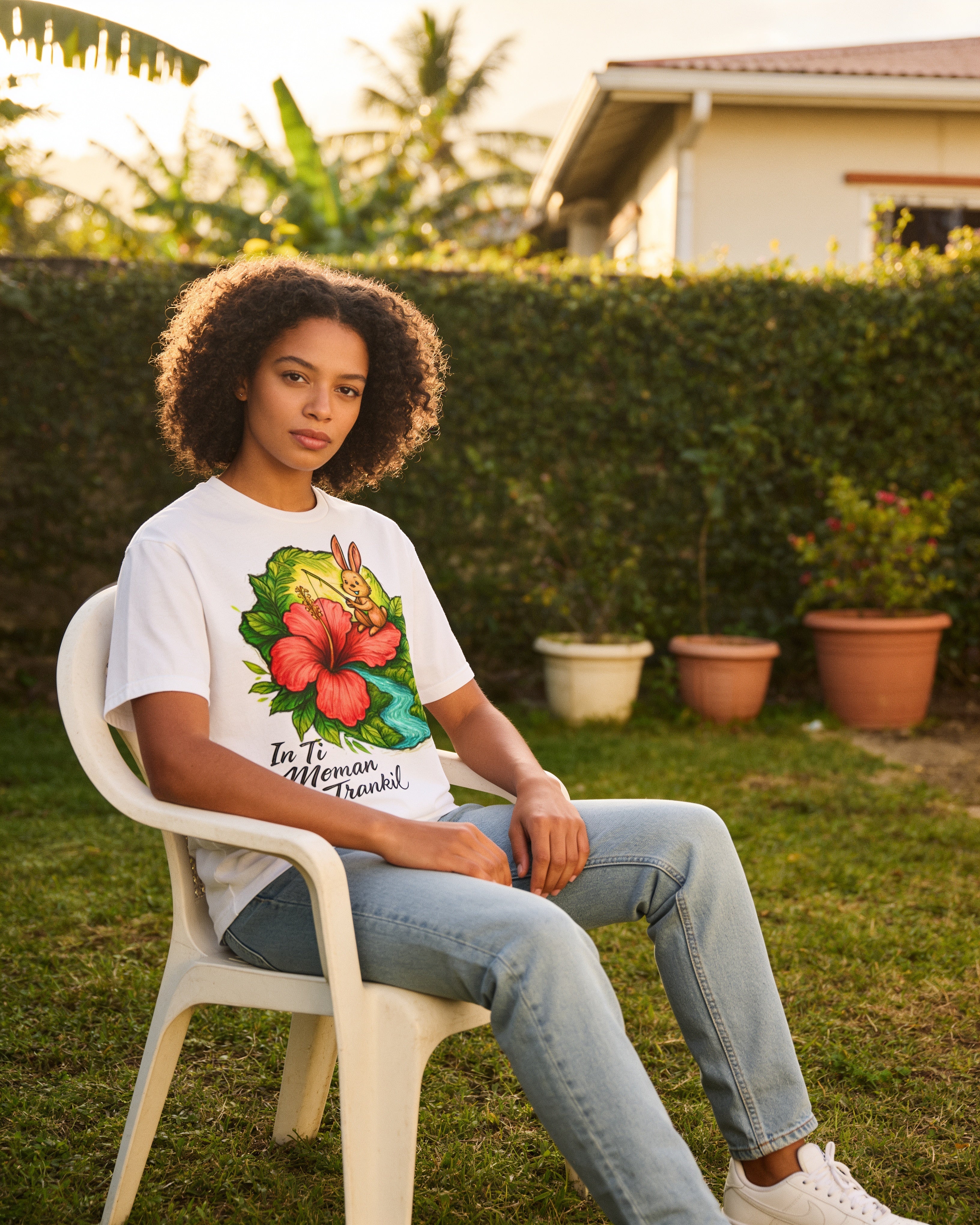 GRAN GUÈL - 100%  La Réunion - T-Shirt unisexe - "IN TI MOMAN TRANKIL"