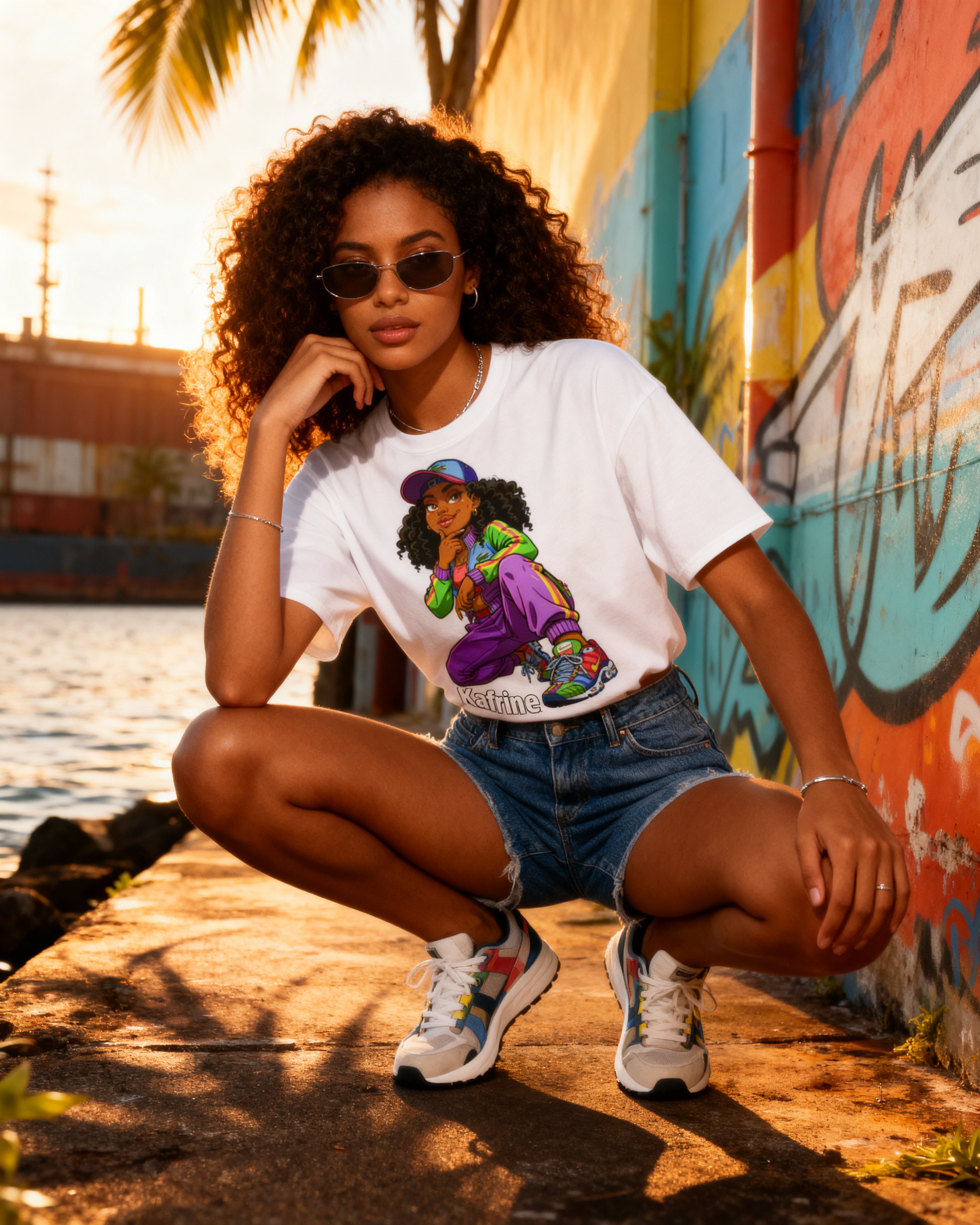 GRAN GUÈL - LUX ÉDITION - T-Shirt Unisexe - Imprimé "KAFRINE (7)"