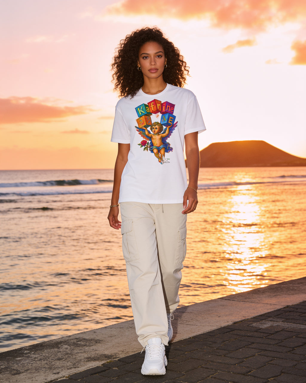 GRAN GUÈL - 100%  La Réunion - T-Shirt unisexe - "KAFRINE ANGE"