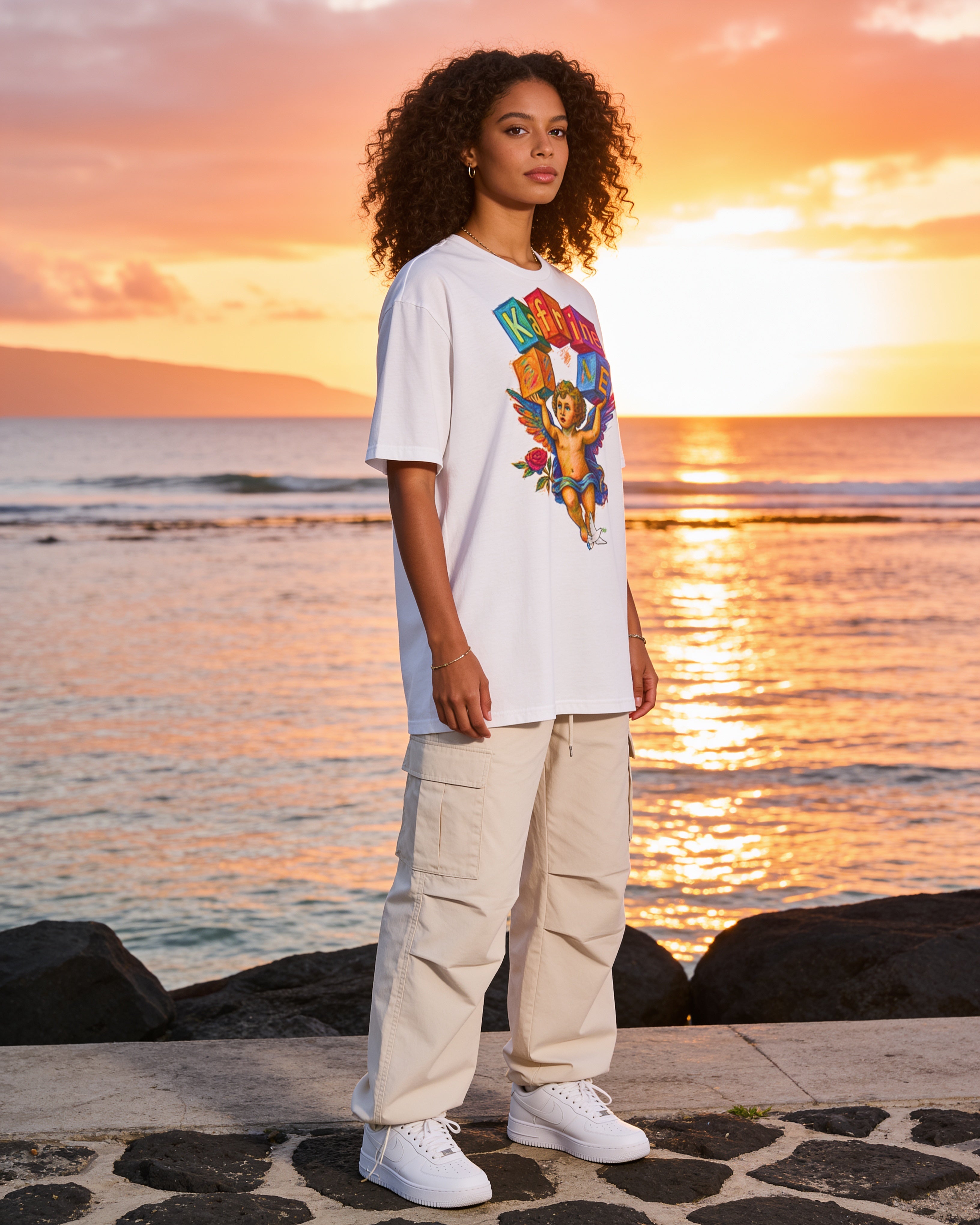 GRAN GUÈL - 100%  La Réunion - T-Shirt unisexe - "KAFRINE ANGE"