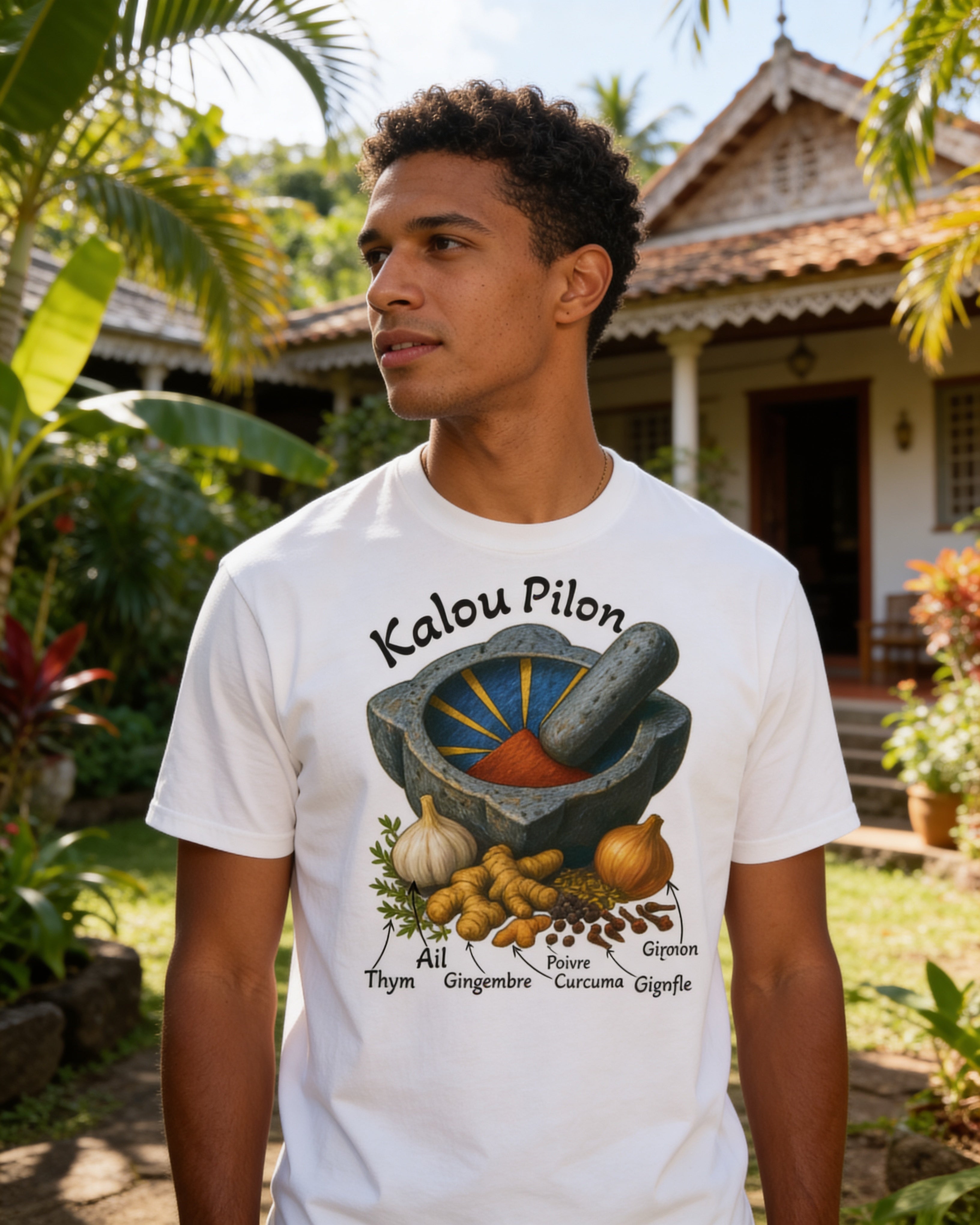 GRAN GUÈL - 100%  La Réunion - T-Shirt unisexe - "KALOU PILON"