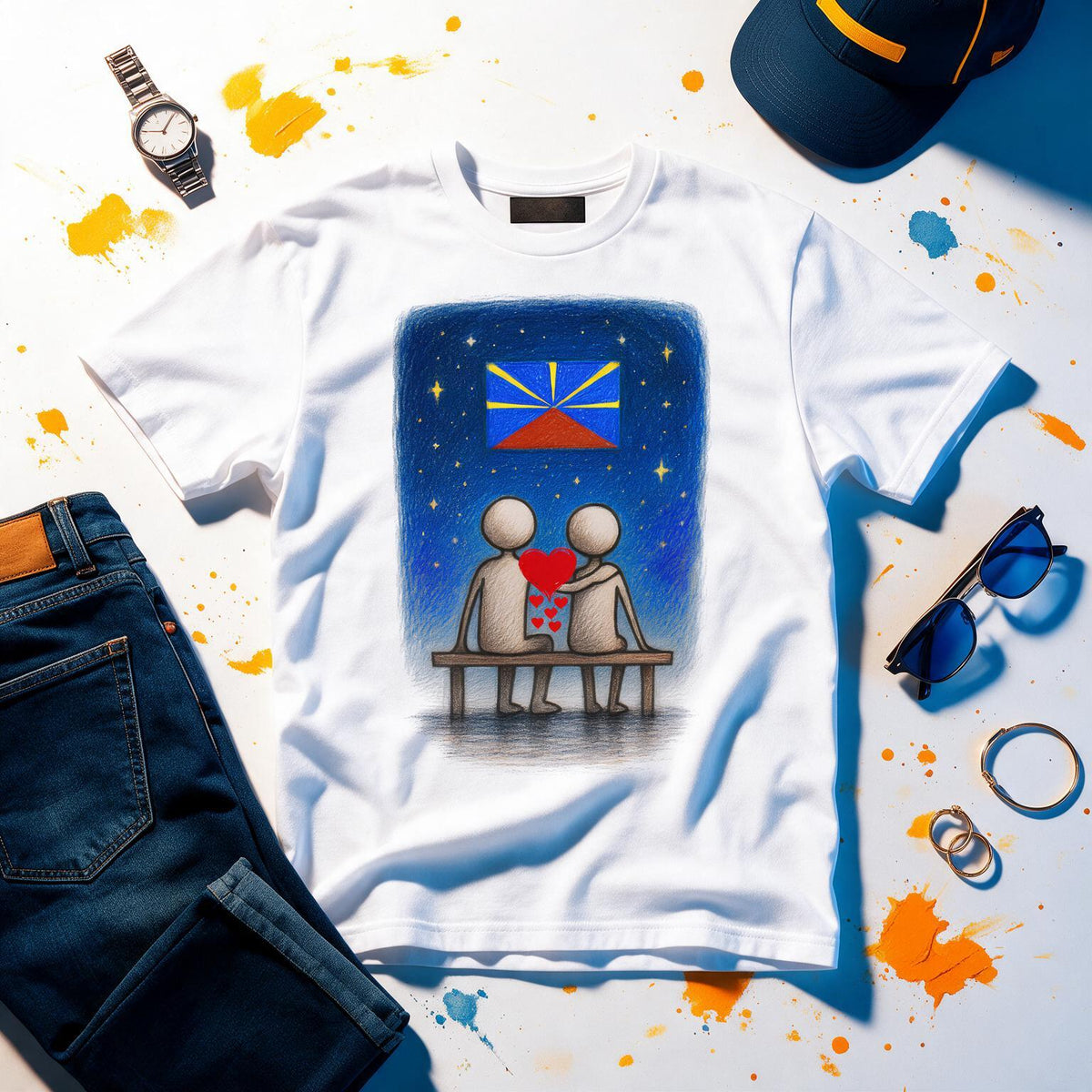 GRAN GUÈL - 100%  La Réunion - T-Shirt unisexe - "KAMARAD (2)"