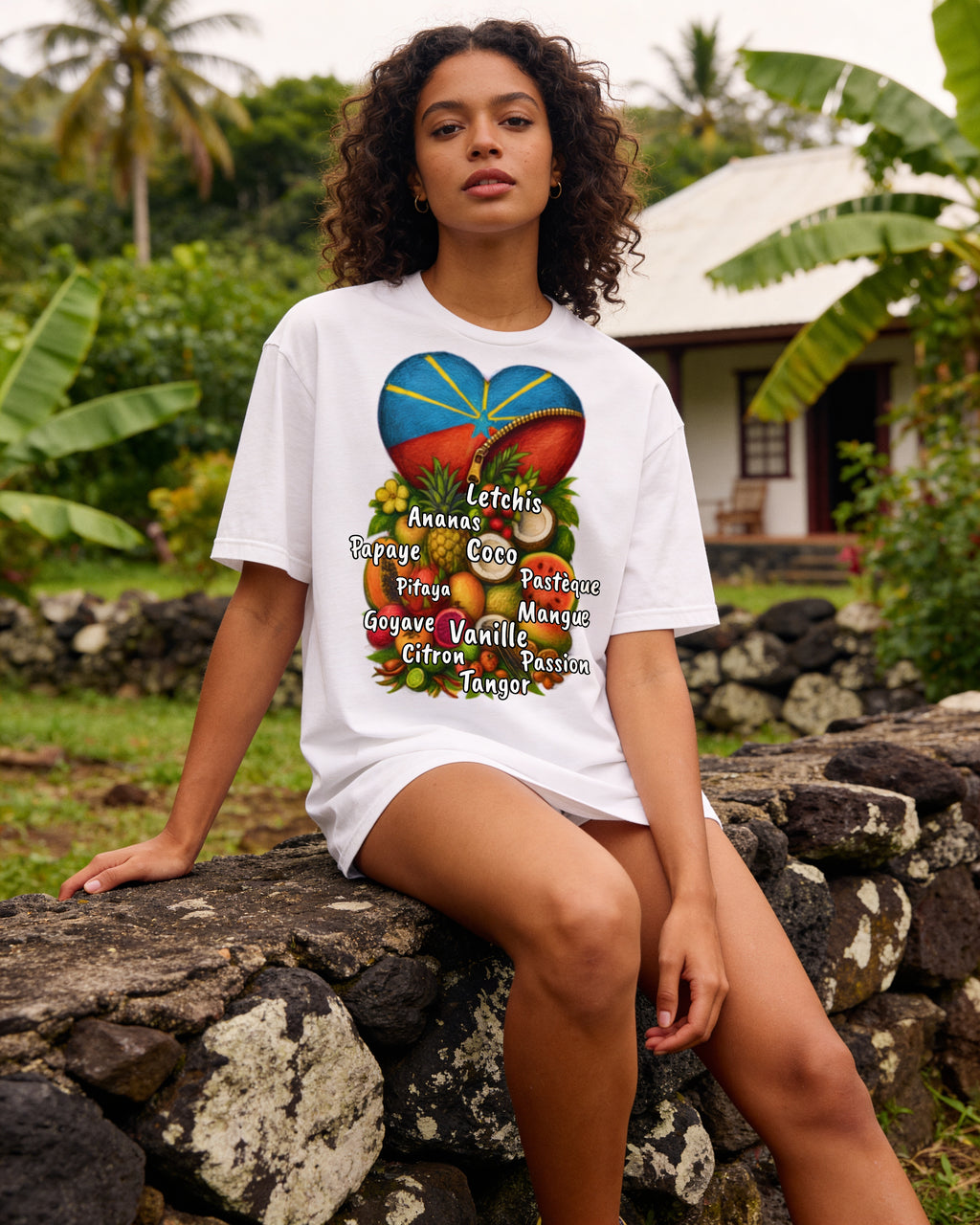 GRAN GUÈL - 100%  La Réunion - T-Shirt unisexe - "KÈR TROPIKAL"