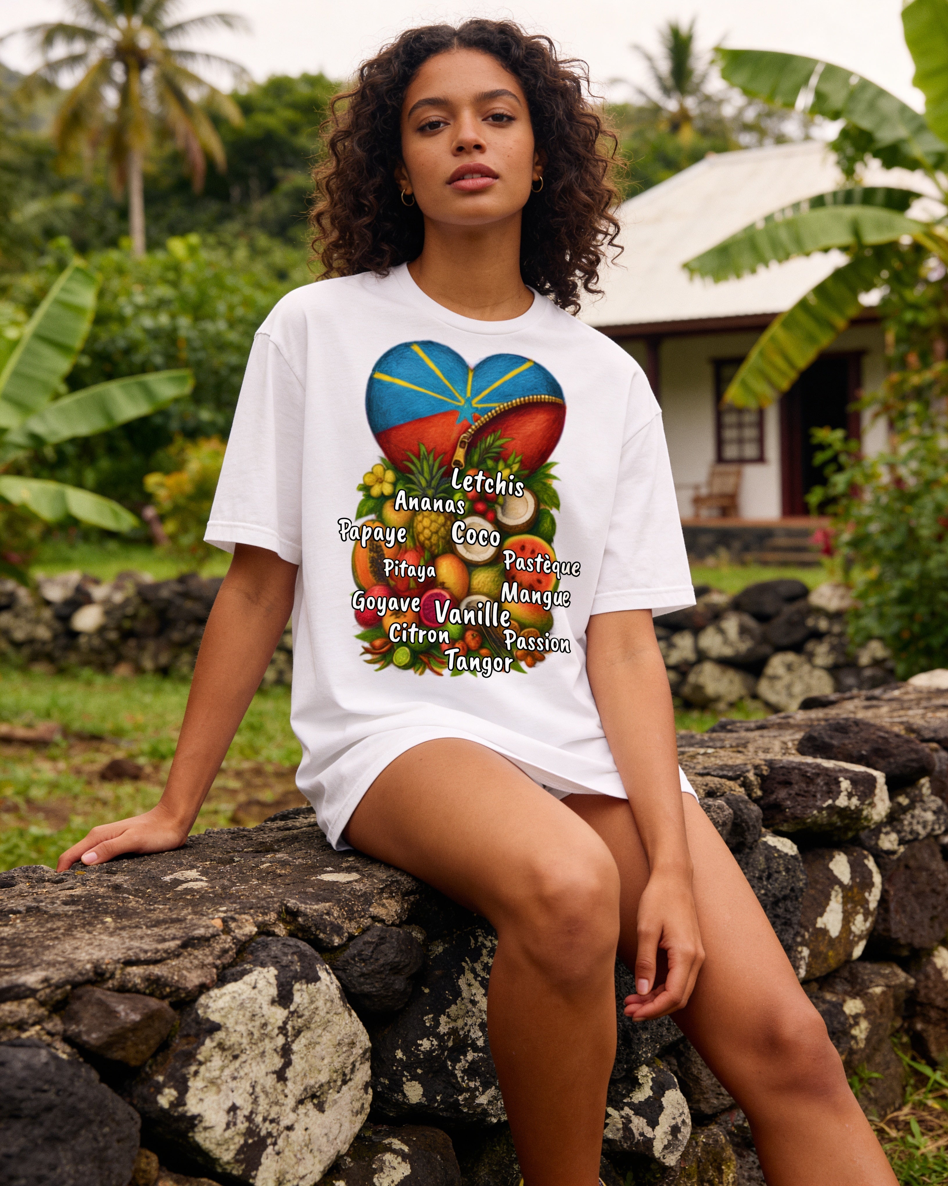 GRAN GUÈL - 100%  La Réunion - T-Shirt unisexe - "KÈR TROPIKAL"