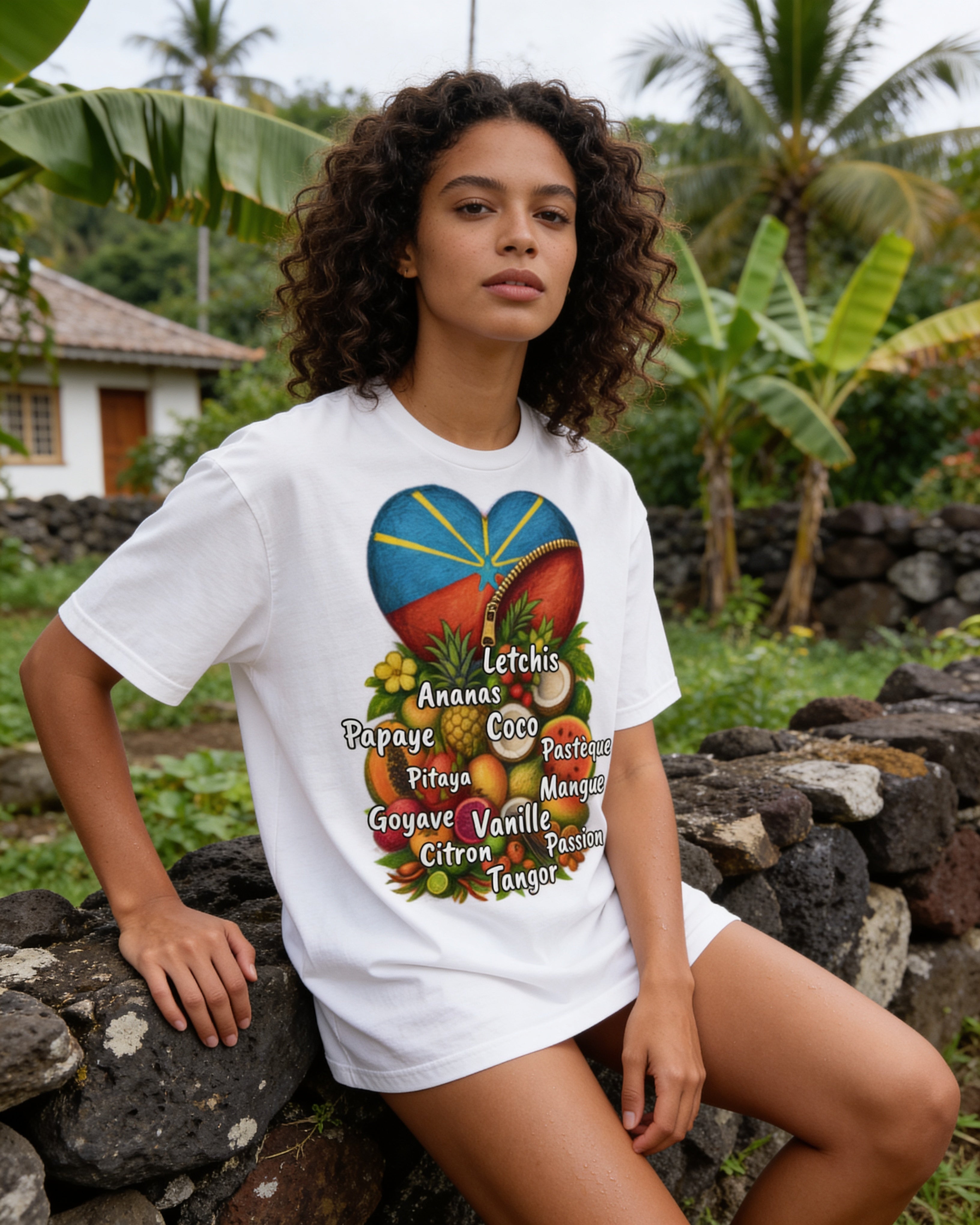 GRAN GUÈL - 100%  La Réunion - T-Shirt unisexe - "KÈR TROPIKAL"