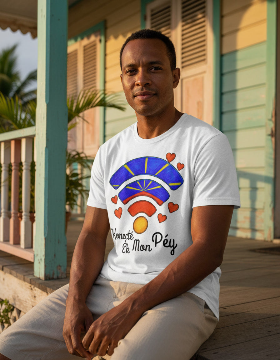 GRAN GUÈL - 100%  La Réunion - T-Shirt unisexe - "KONECTÉ ÈK MON PÉY"