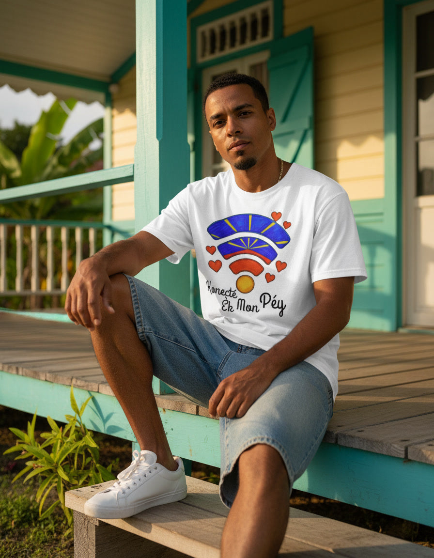 GRAN GUÈL - 100%  La Réunion - T-Shirt unisexe - "KONECTÉ ÈK MON PÉY"