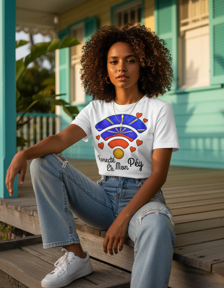 GRAN GUÈL - 100%  La Réunion - T-Shirt unisexe - "KONECTÉ ÈK MON PÉY"