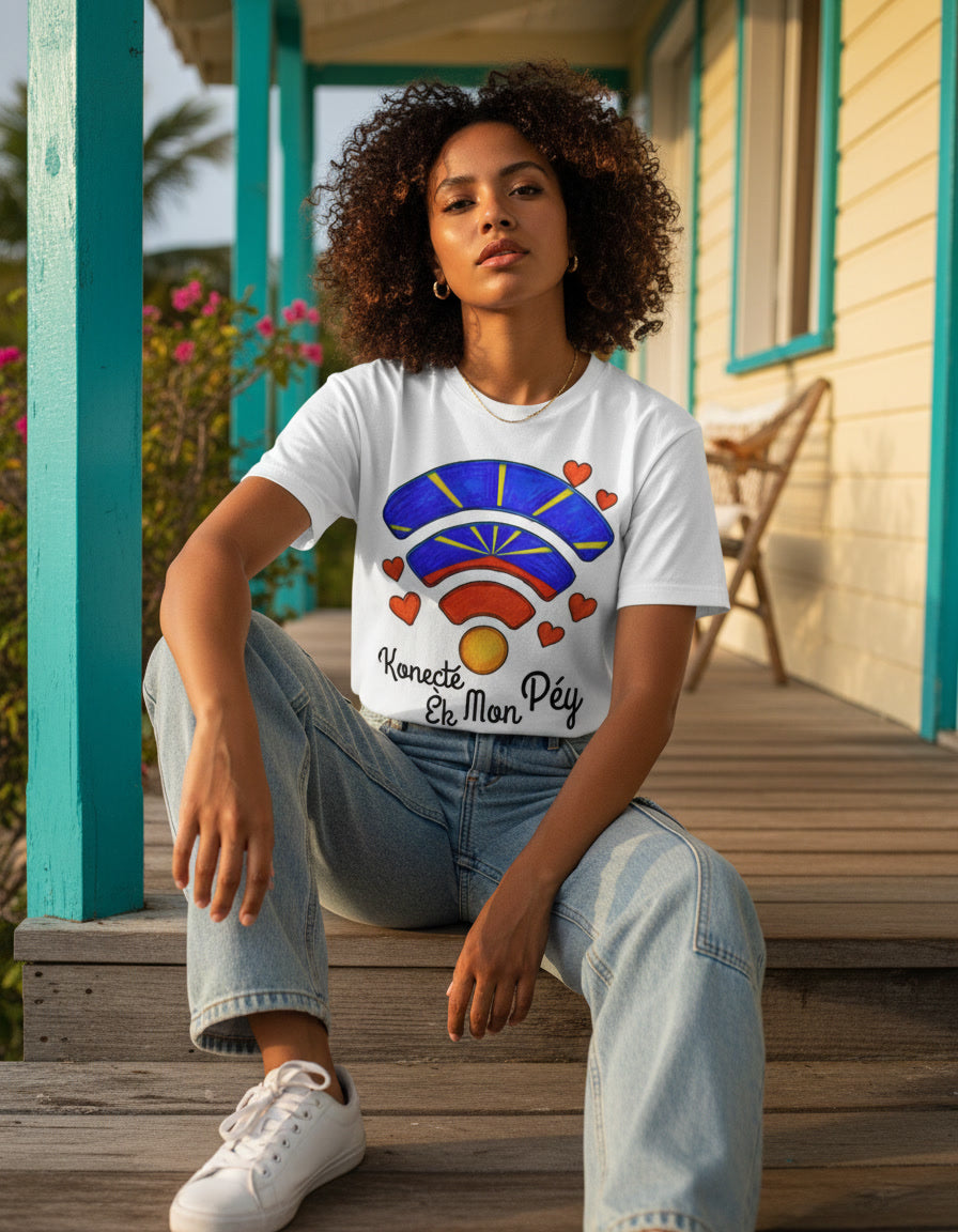 GRAN GUÈL - 100%  La Réunion - T-Shirt unisexe - "KONECTÉ ÈK MON PÉY"