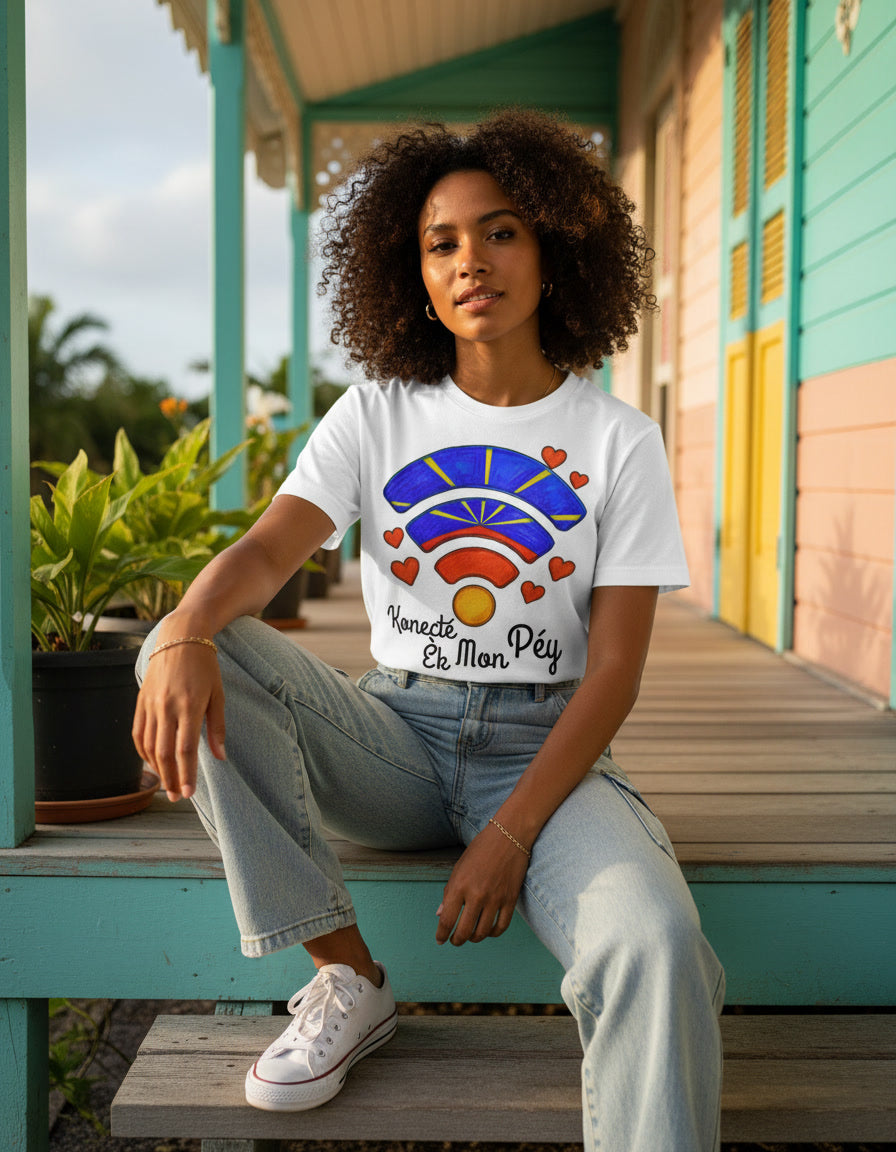 GRAN GUÈL - 100%  La Réunion - T-Shirt unisexe - "KONECTÉ ÈK MON PÉY"