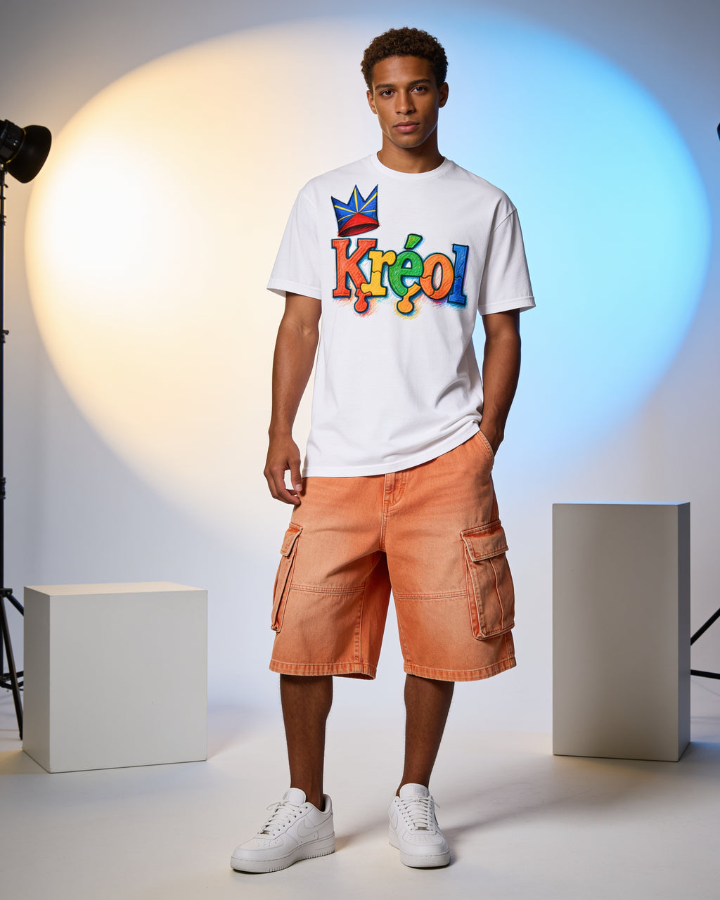 GRAN GUÈL - 100%  La Réunion - T-Shirt unisexe - "KRÉOL KING"