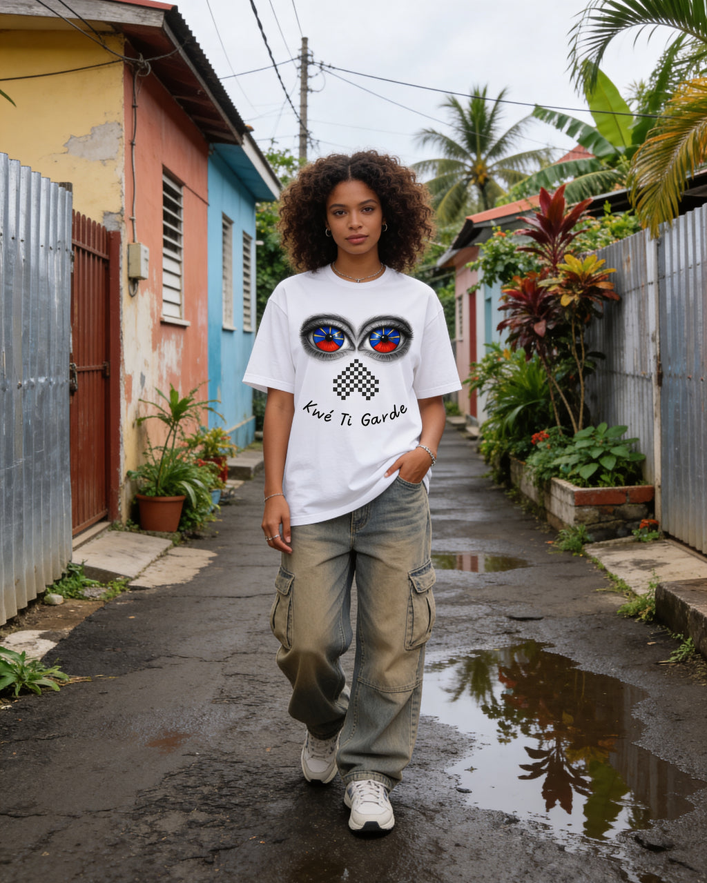 GRAN GUÈL - 100%  La Réunion - T-Shirt unisexe - "KWÉ TI GARDE (2)"