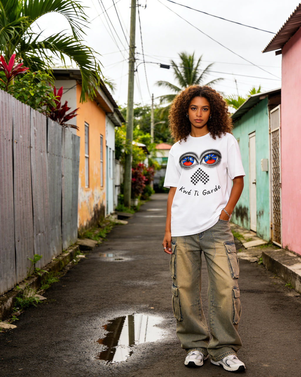 GRAN GUÈL - 100%  La Réunion - T-Shirt unisexe - "KWÉ TI GARDE (2)"
